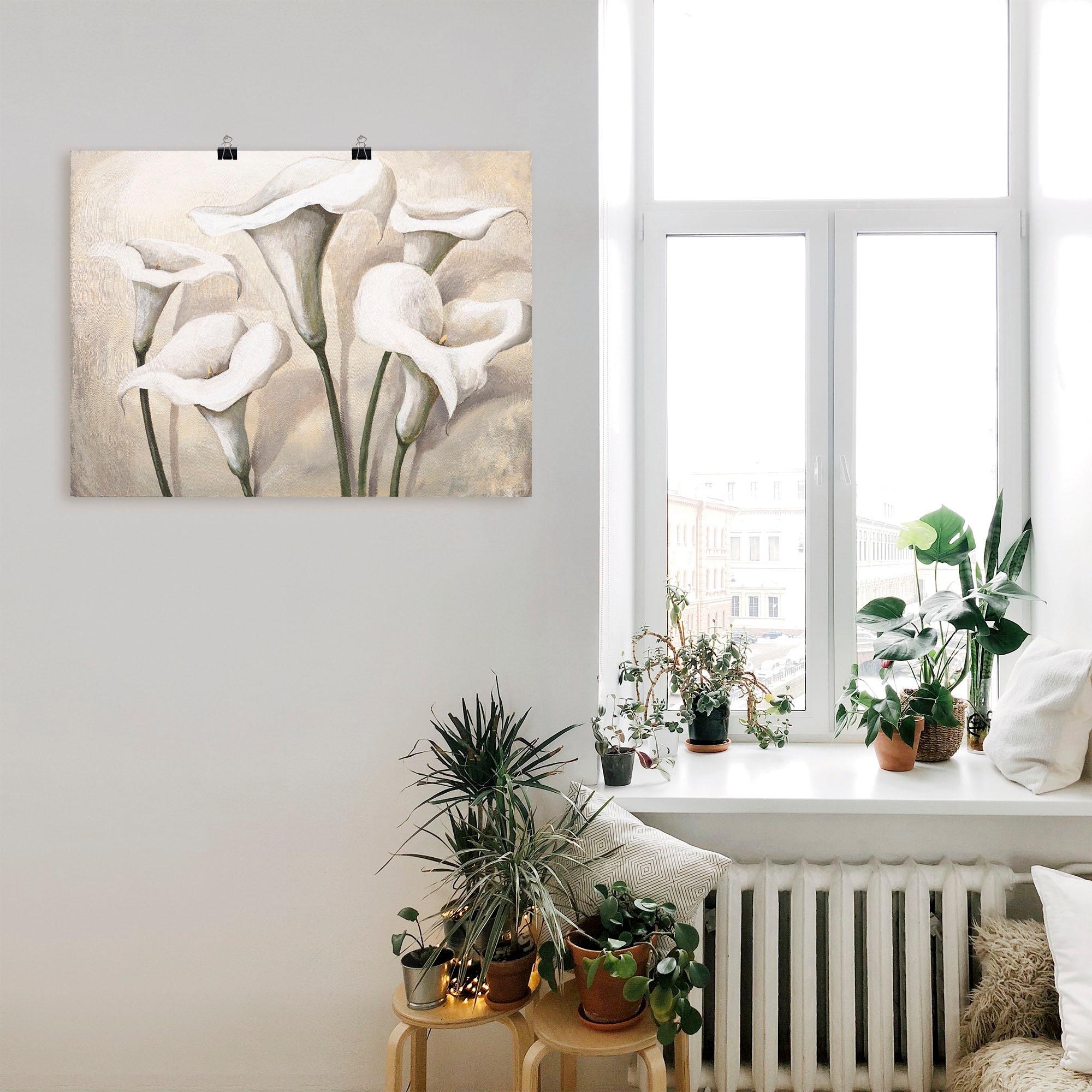 Artland Wandbild »Callas I«, Blumen, (1 St.), als Leinwandbild, Poster, Wandaufkleber in verschied. Größen