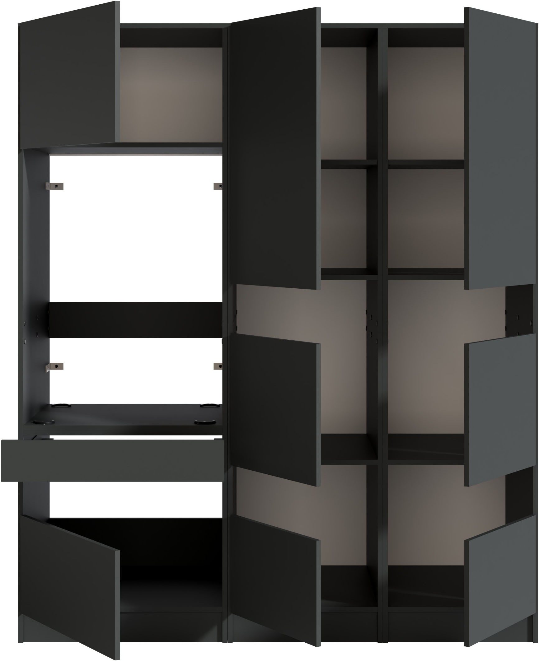 BASIC by Balculina Mehrzweckschrank-Set »Washhome B/T/H 168x68x200 cm« 3 Stk. tlg.