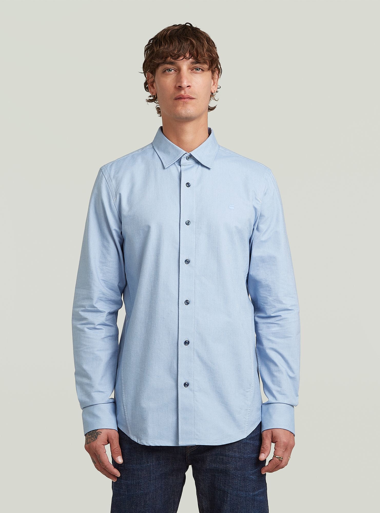 G-STAR Langarmshirt "Uniform Slim Hemd" günstig online kaufen