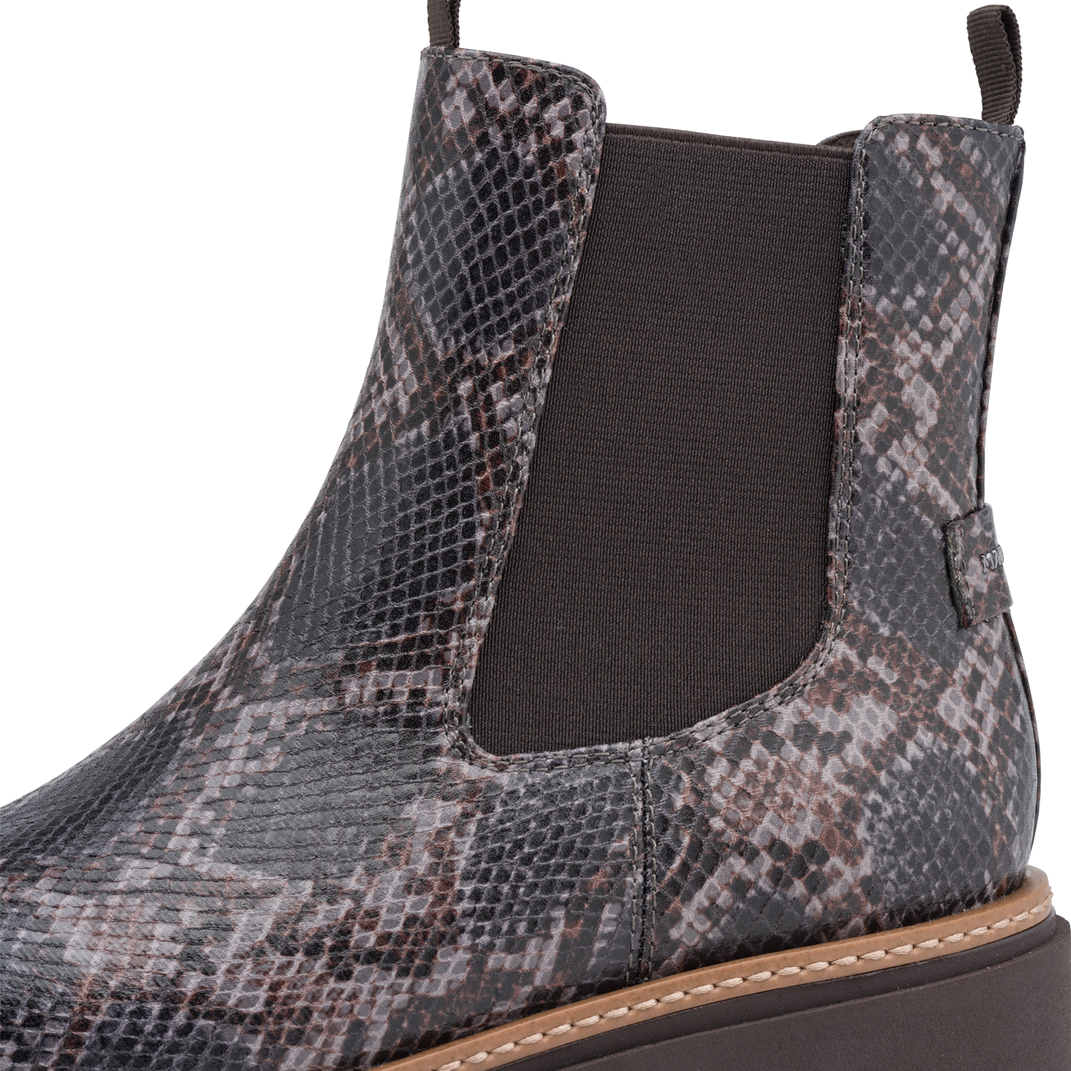 MARCO TOZZI Chelseaboots  Blockabsatz, Stiefelette mit Stretcheinsatz an der Außenseite