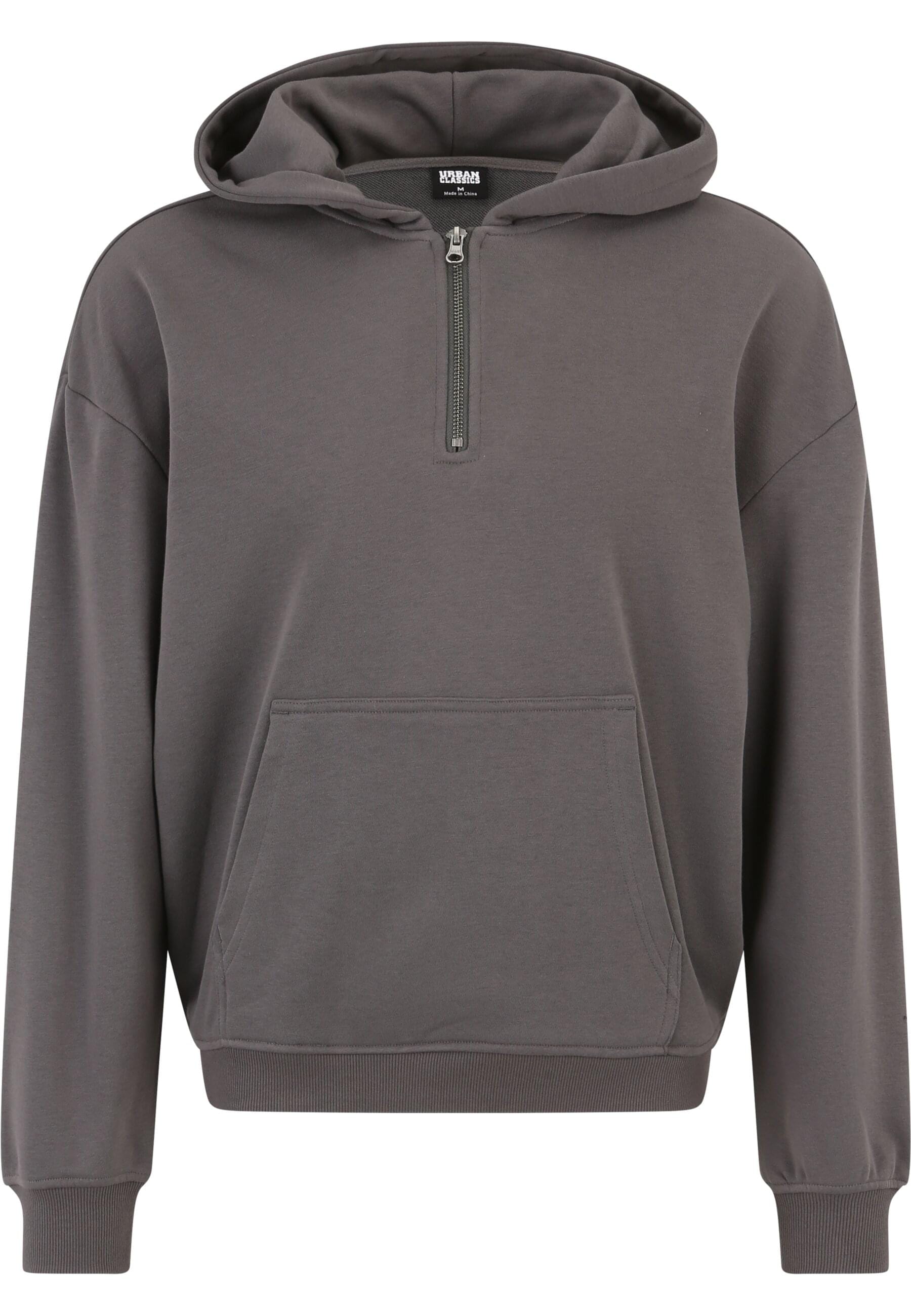 URBAN CLASSICS Sweatjacke "Urban Classics Herren Boxy Zip Hoody" 1 Stk. günstig online kaufen
