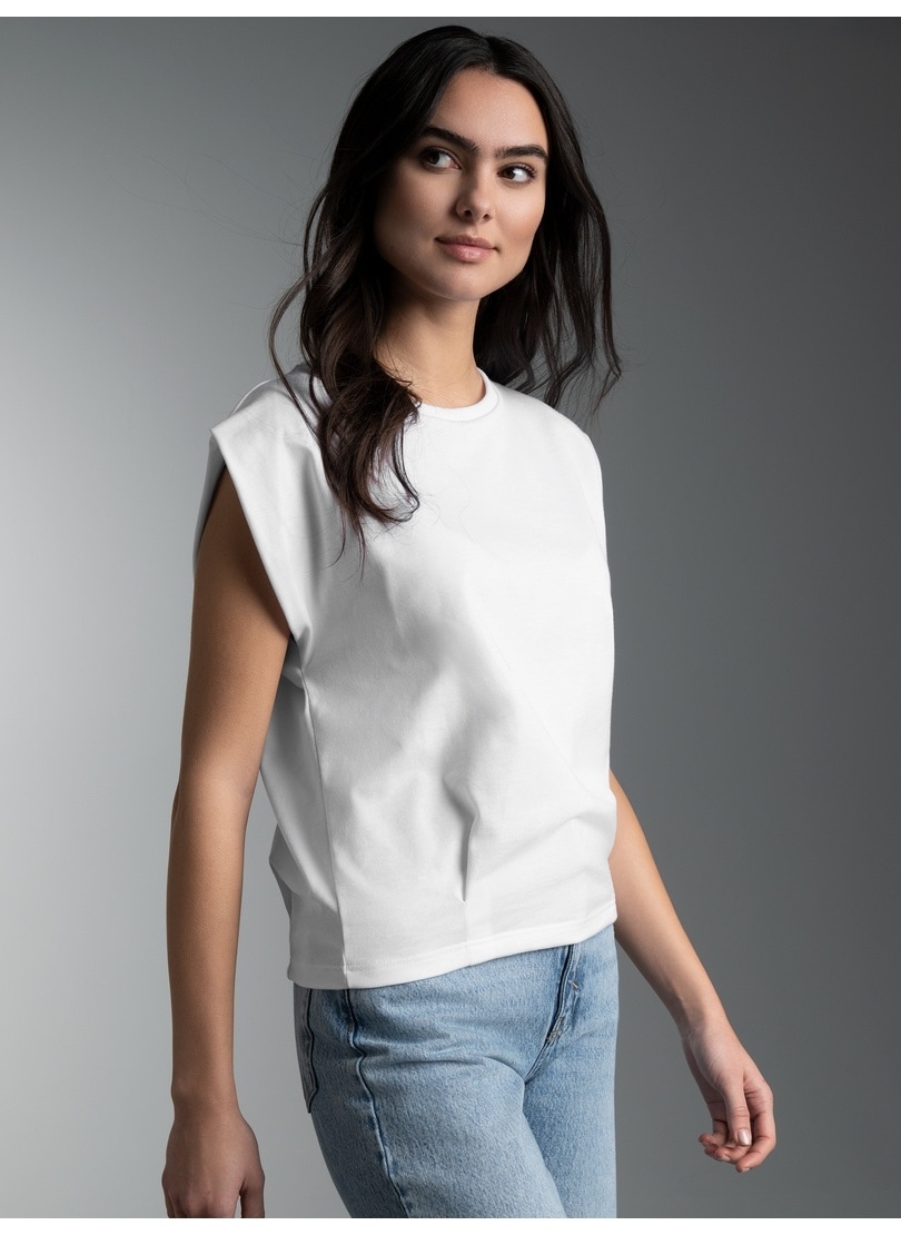 Trigema T-Shirt "TRIGEMA T Shirt mit modischen Falten" 1