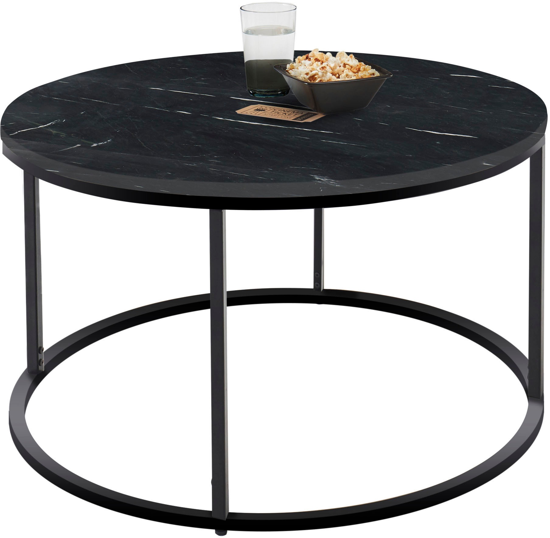 Stolkom "Belfort" rund Marmor, Tisch in weiß oder schwarz günstig online kaufen