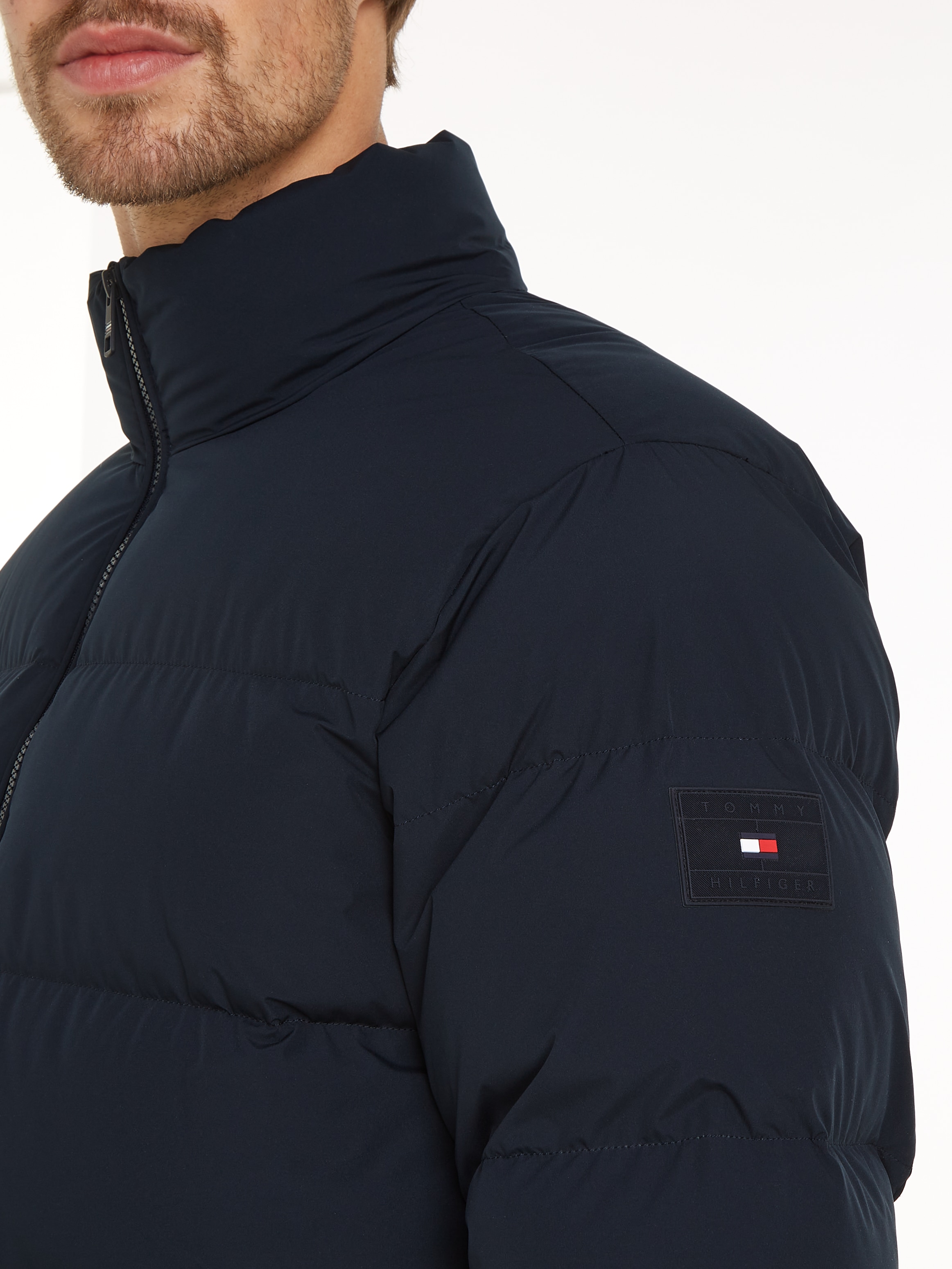 Tommy Hilfiger Steppjacke »DOWN PUFFER JACKET«, ohne Kapuze