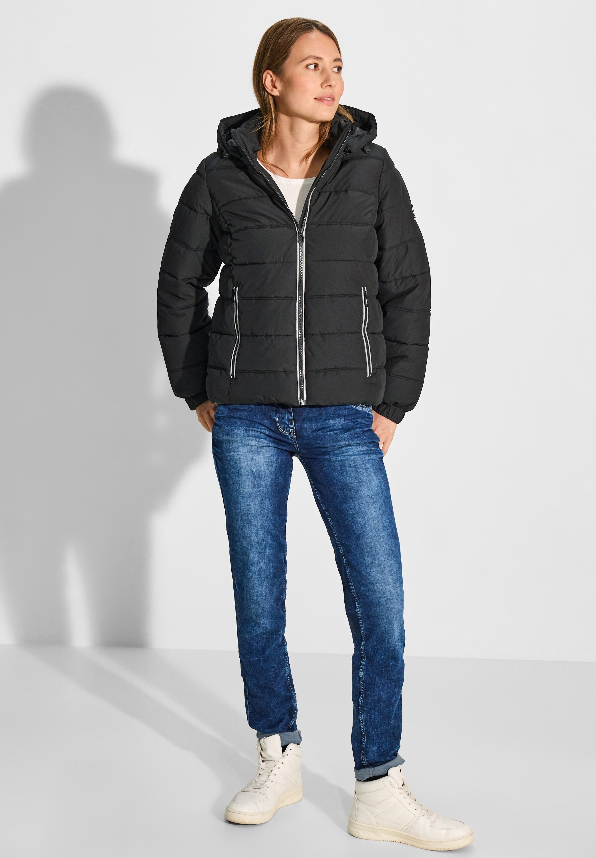 Cecil Steppjacke, mit Kapuze, mit Kapuze