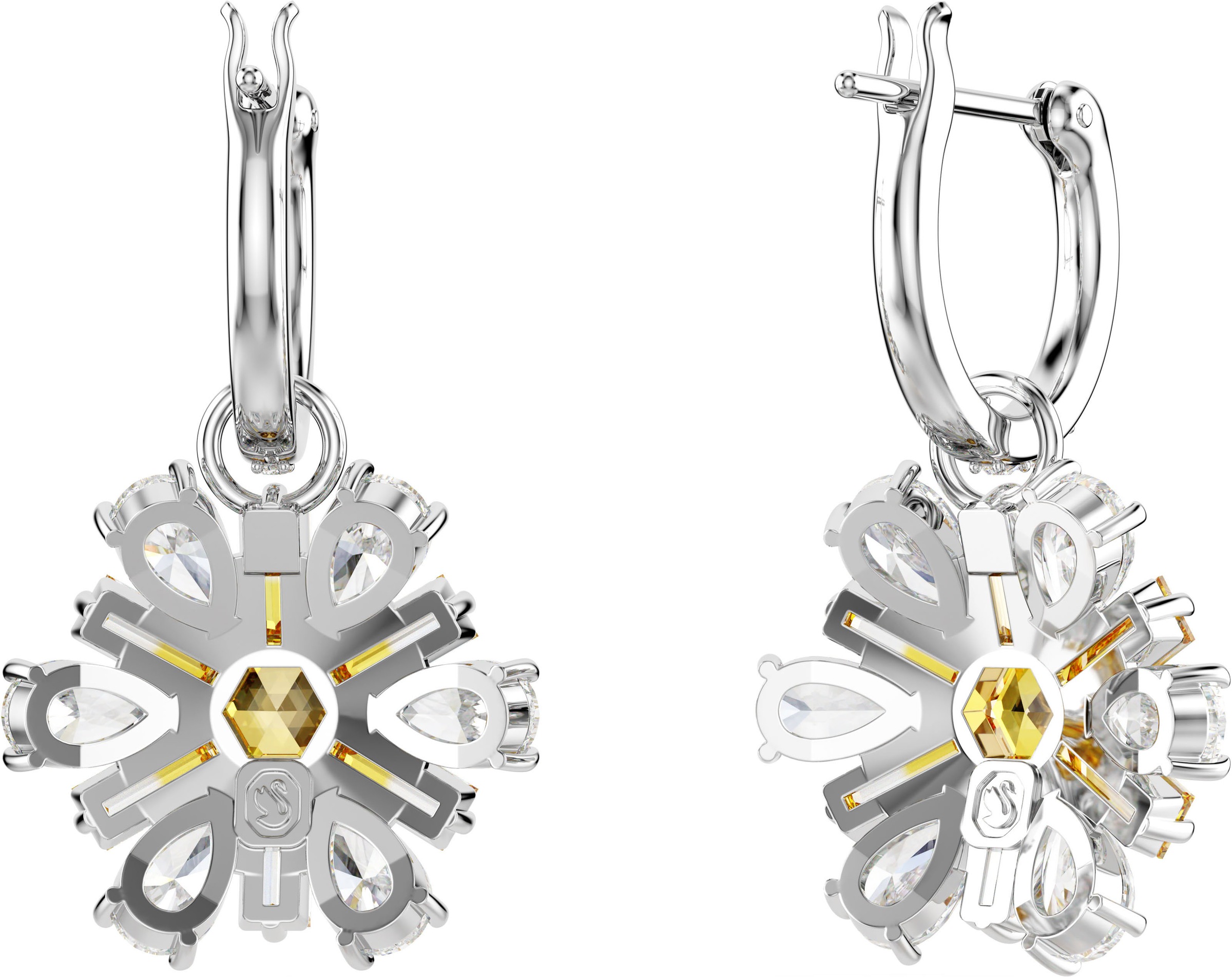Swarovski Paar Ohrhänger »Idyllia E Florere Drop Blume, 5683243«, mit Swarovski® Kristall - Einhänger abnehmbar