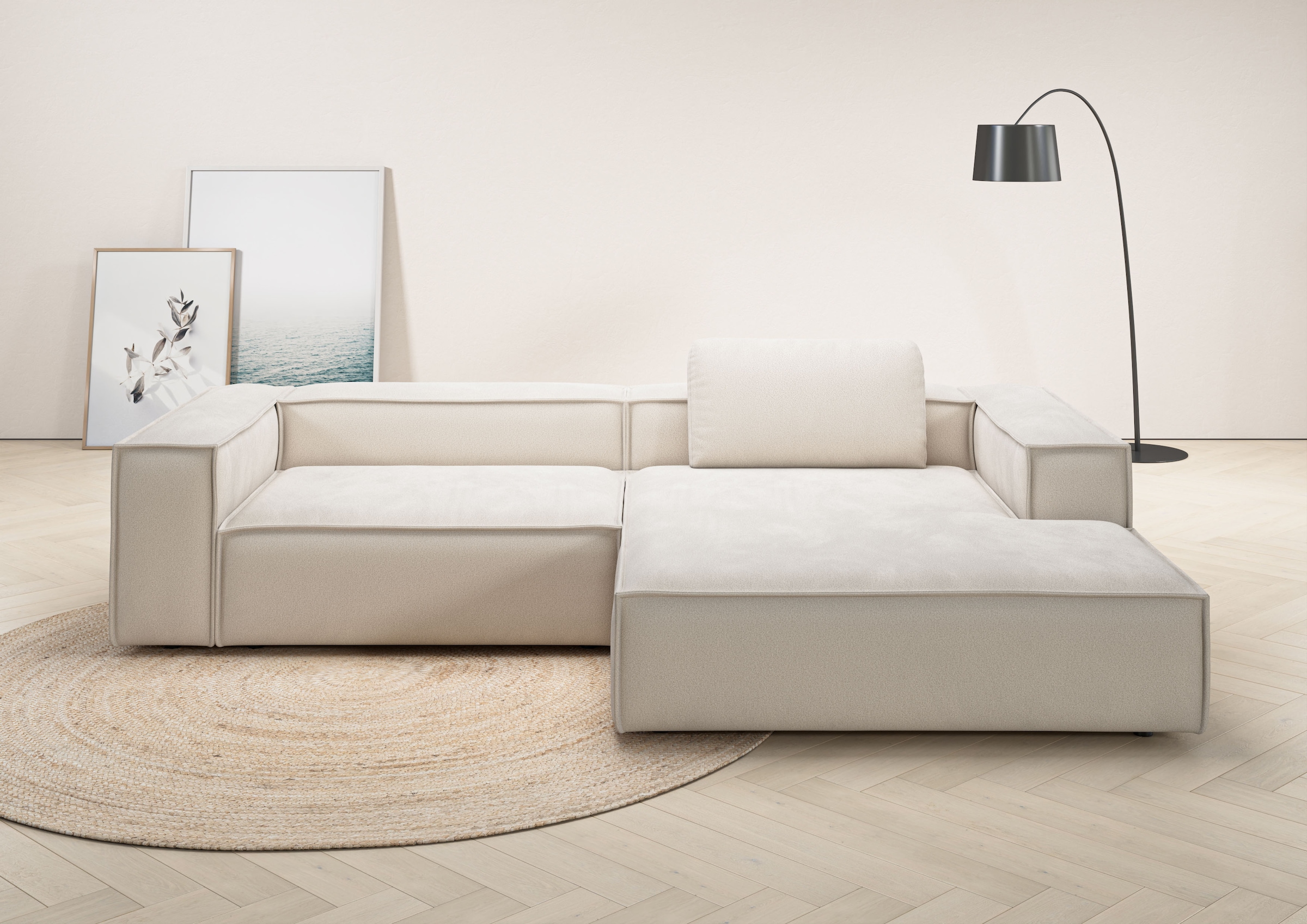Places of Style Ecksofa "Watertown, modernes XXL L-Form, 306 cm breit", Gro günstig online kaufen