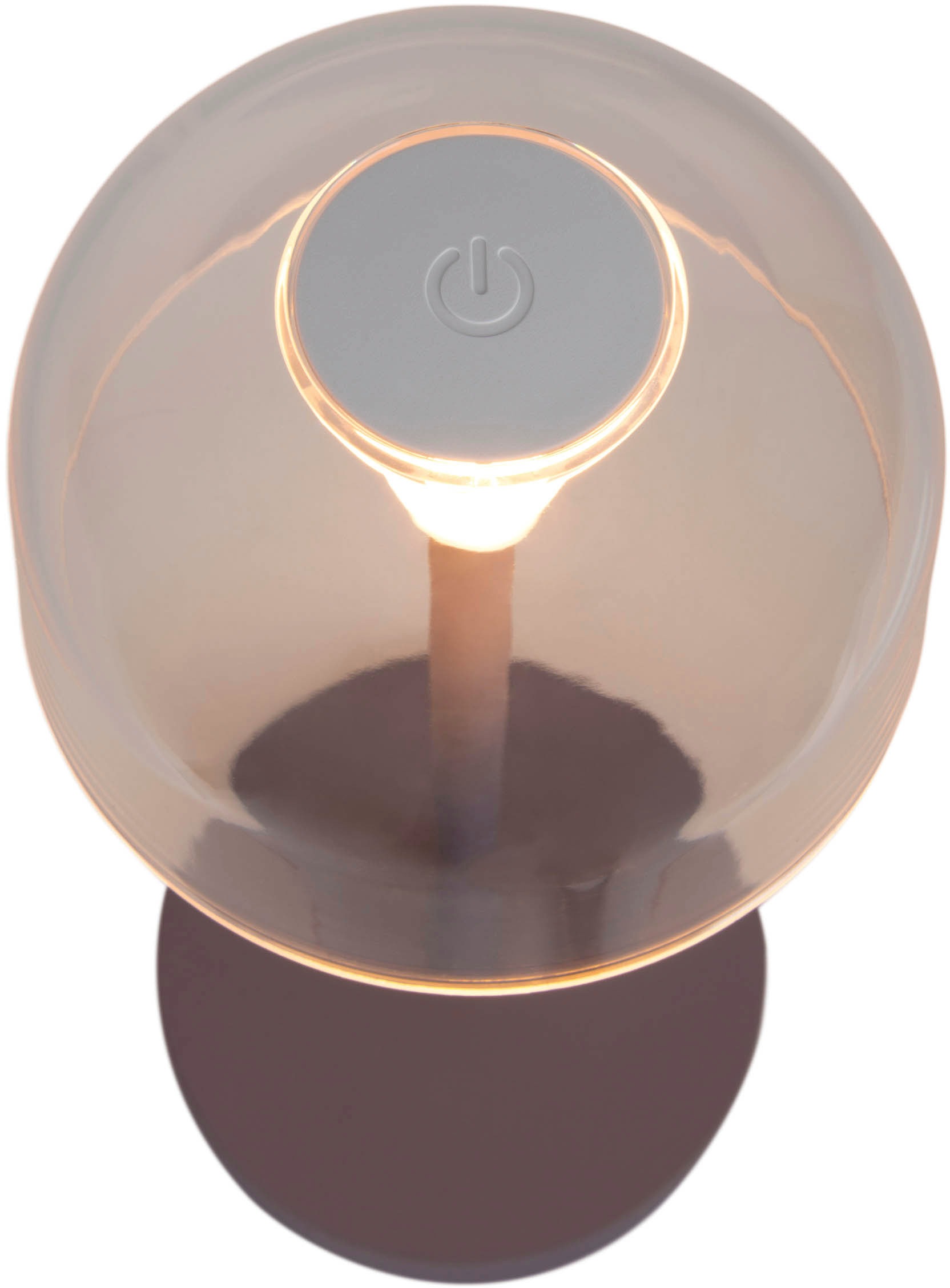 näve LED Tischleuchte »Gomba 18,5 cm«, 2er-Set, Leuchtmittel LED-Modul | LED fest integriert, über USB-Kabel aufladbar, Memoryfunktion, stufenlos dimmbar