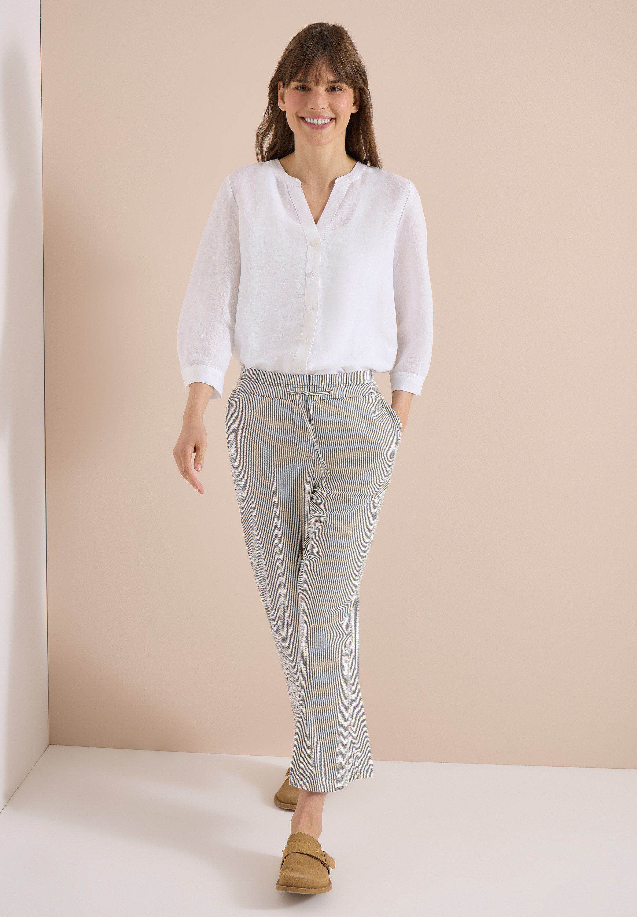 Cecil Stoffhose  mit Wide Legs