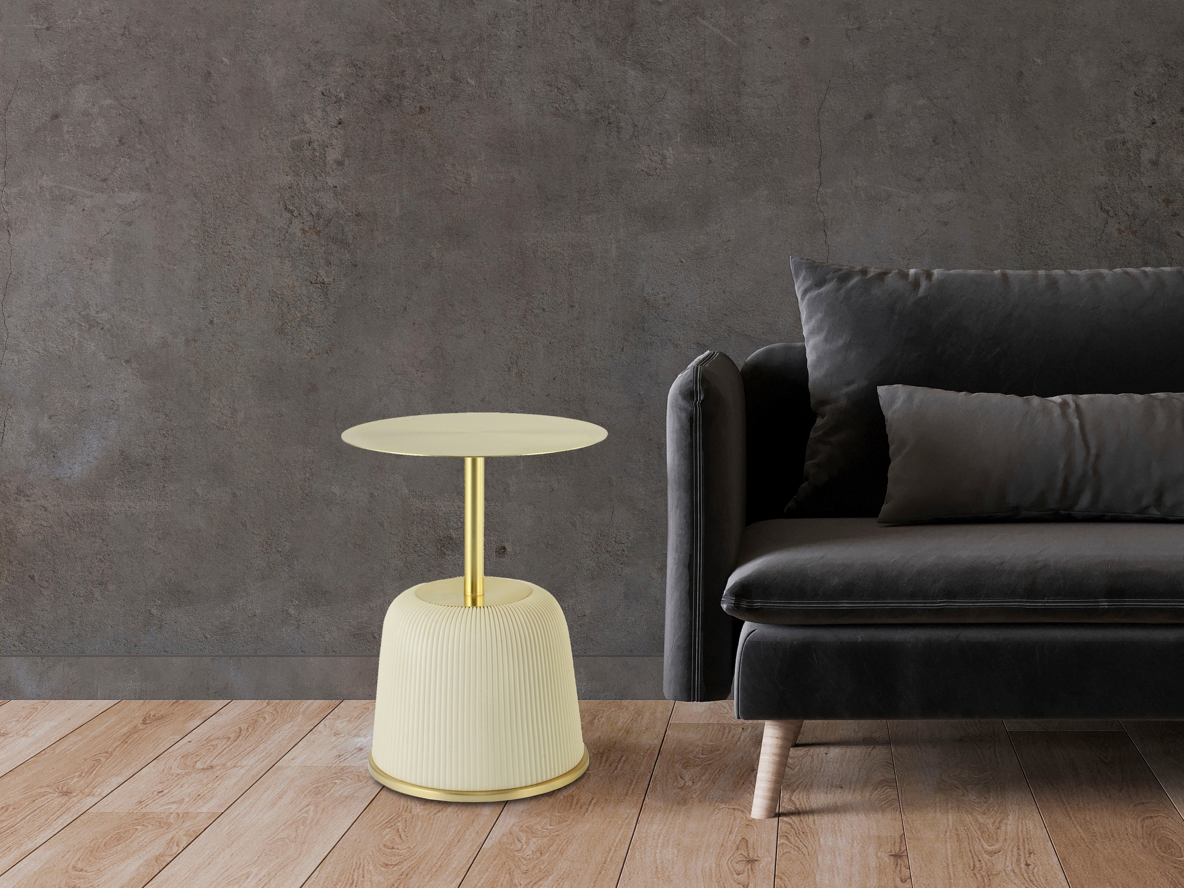 Kayoom Beistelltisch "Jokai 325, Eisengestell, PU-Stoffbezug, praktische Ab günstig online kaufen