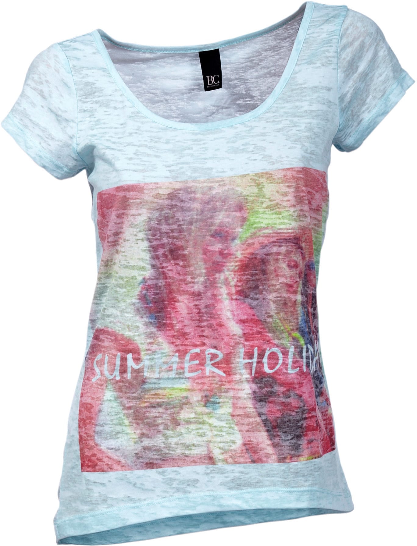 heine Rundhalsshirt »Druck-Shirt«, (1 tlg.)