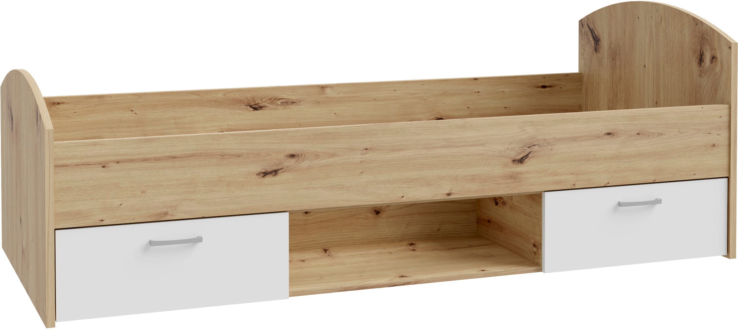 FORTE 1100000002199 "Culgoa" Jugendbett, Stauraum, Schubkasten, modernes Dekor, pflegeleicht