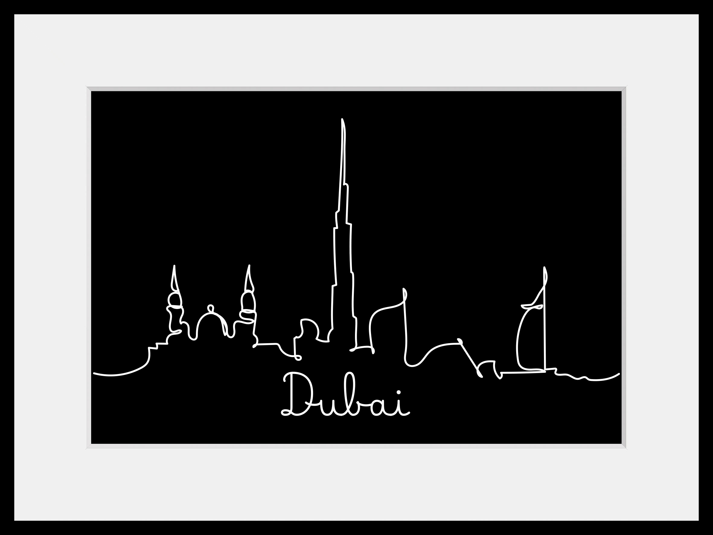queence Bild "Dubai Skyline", Städte-Stadt-Religion-Gebäude-Schriftzug, (1 günstig online kaufen