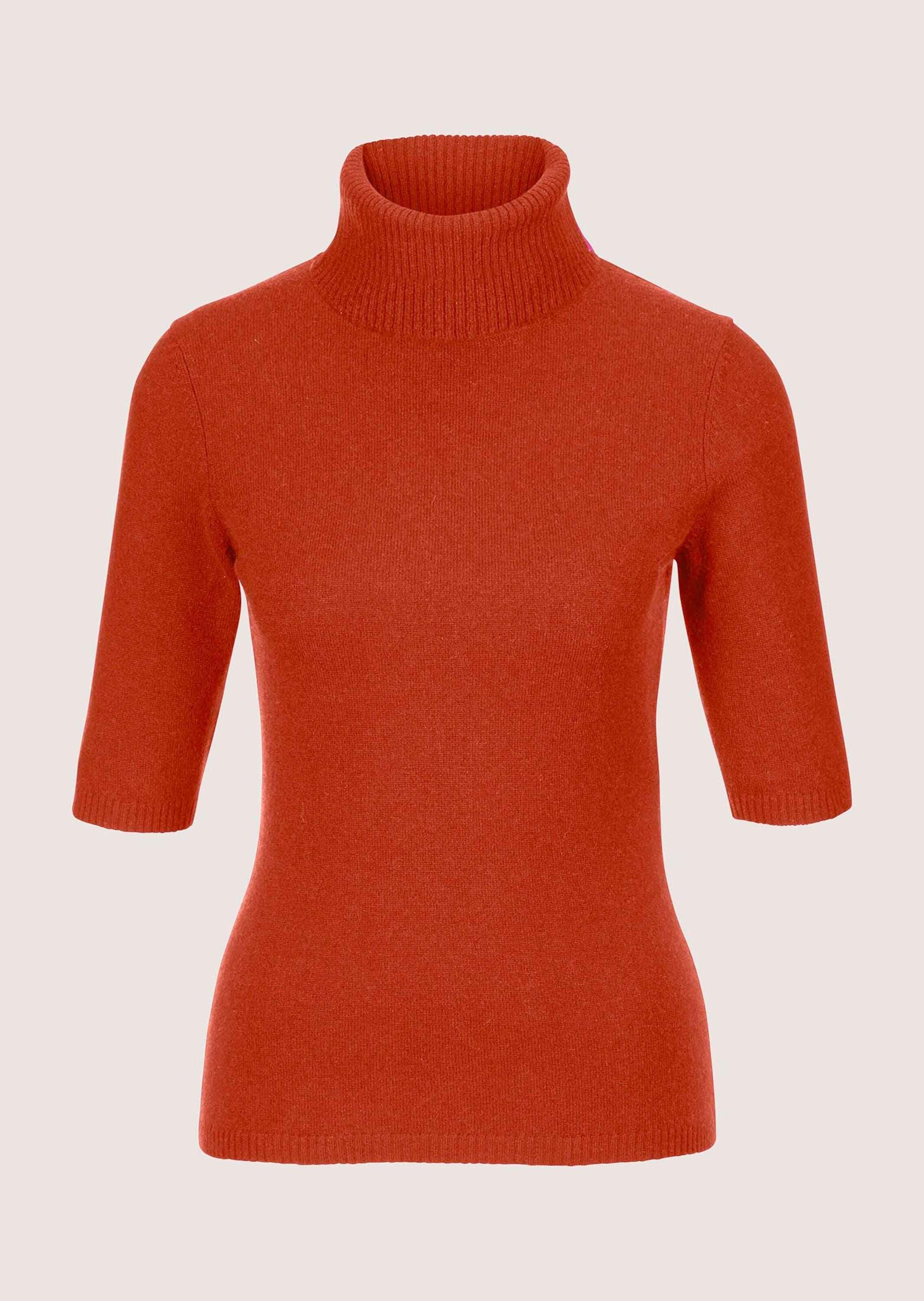 MADELEINE Longpullover "Kaschmirpullover Luxuriöser Strickpullover mit Rollkragen" Kaschmirpullover mit Halbarm