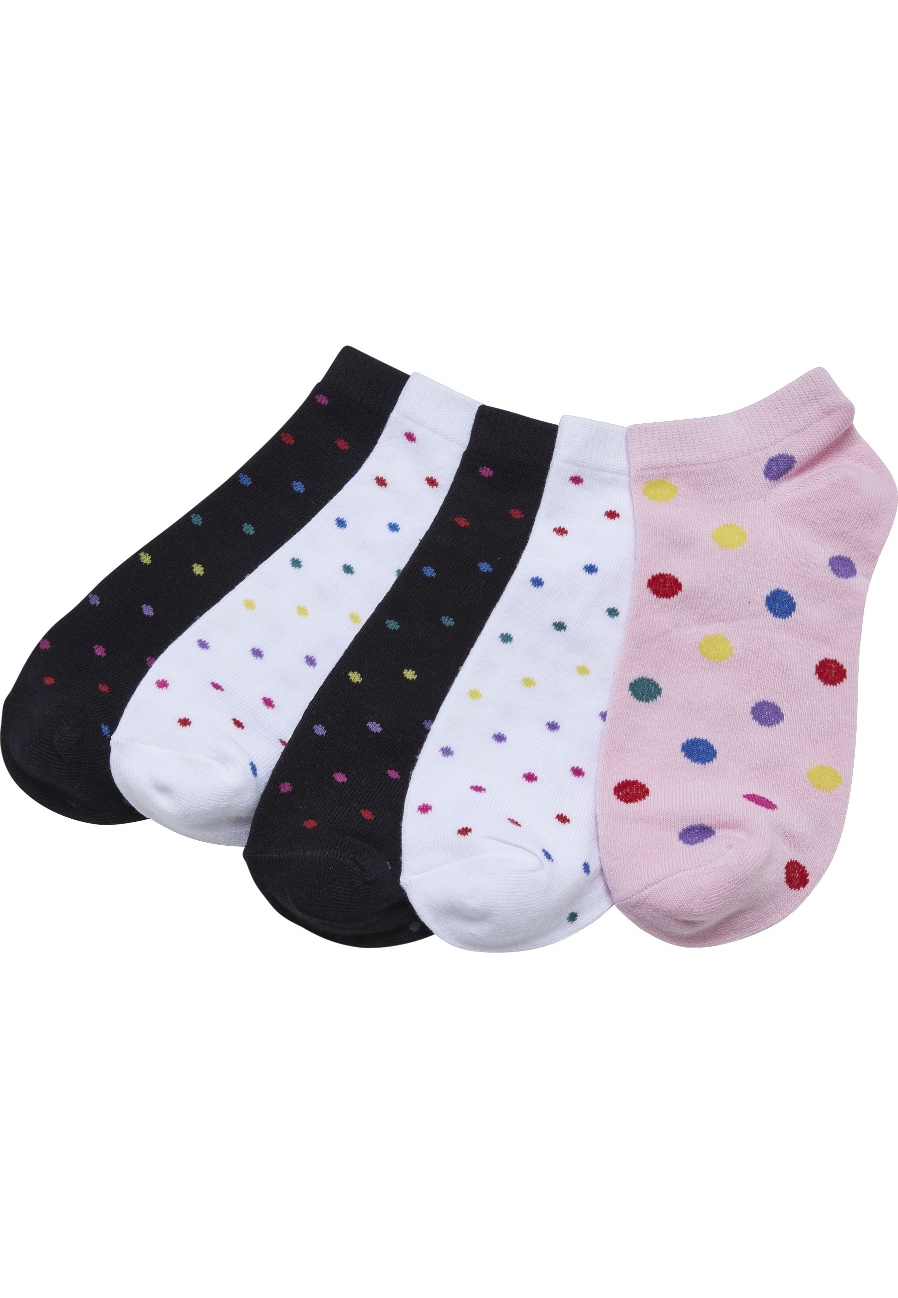 URBAN CLASSICS Basicsocken "Urban Classics Damen No Show Socks Rainbow Dots günstig online kaufen