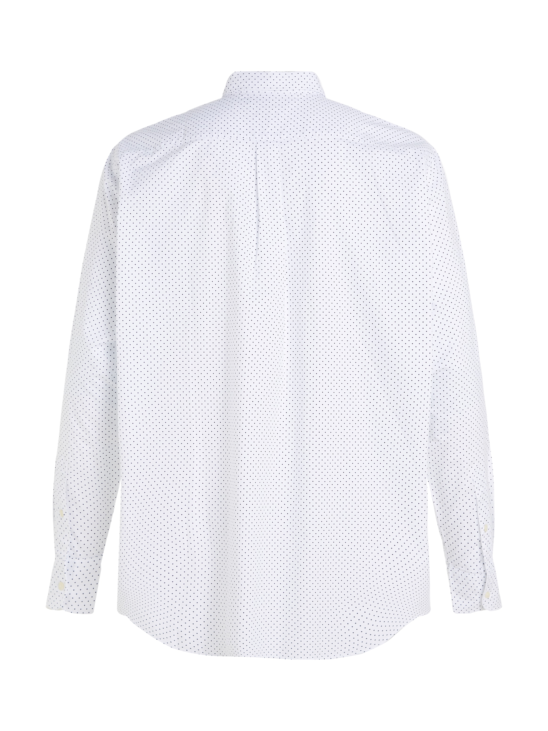 Tommy Hilfiger Big & Tall Langarmhemd »BT-FLEX POPLIN POLKA DOT S-B«, in Großen Größen, Logostickerei