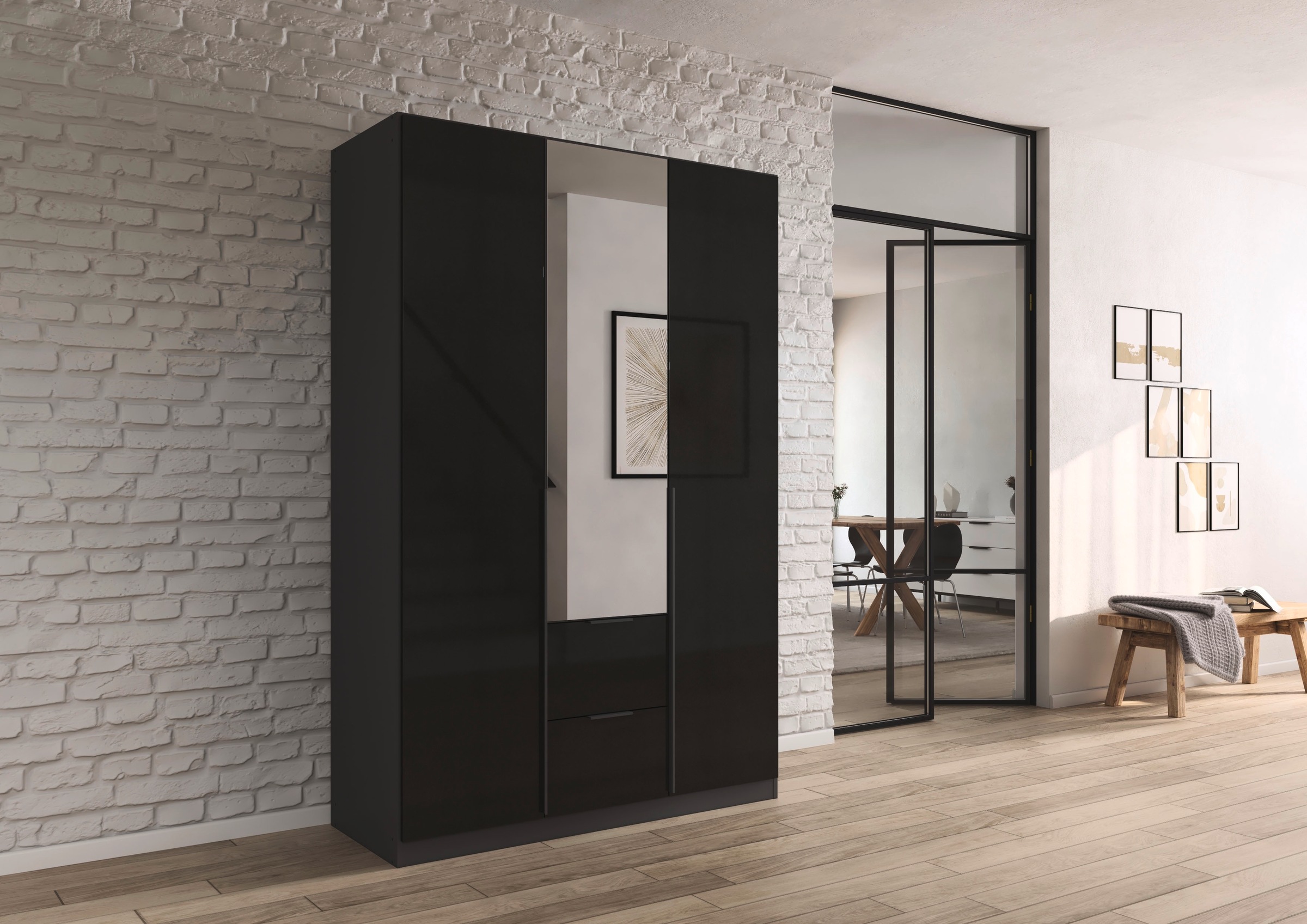 rauch Drehtürenschrank "Kleiderschrank Schrank Garderobe AGORDO mit Dekor- günstig online kaufen