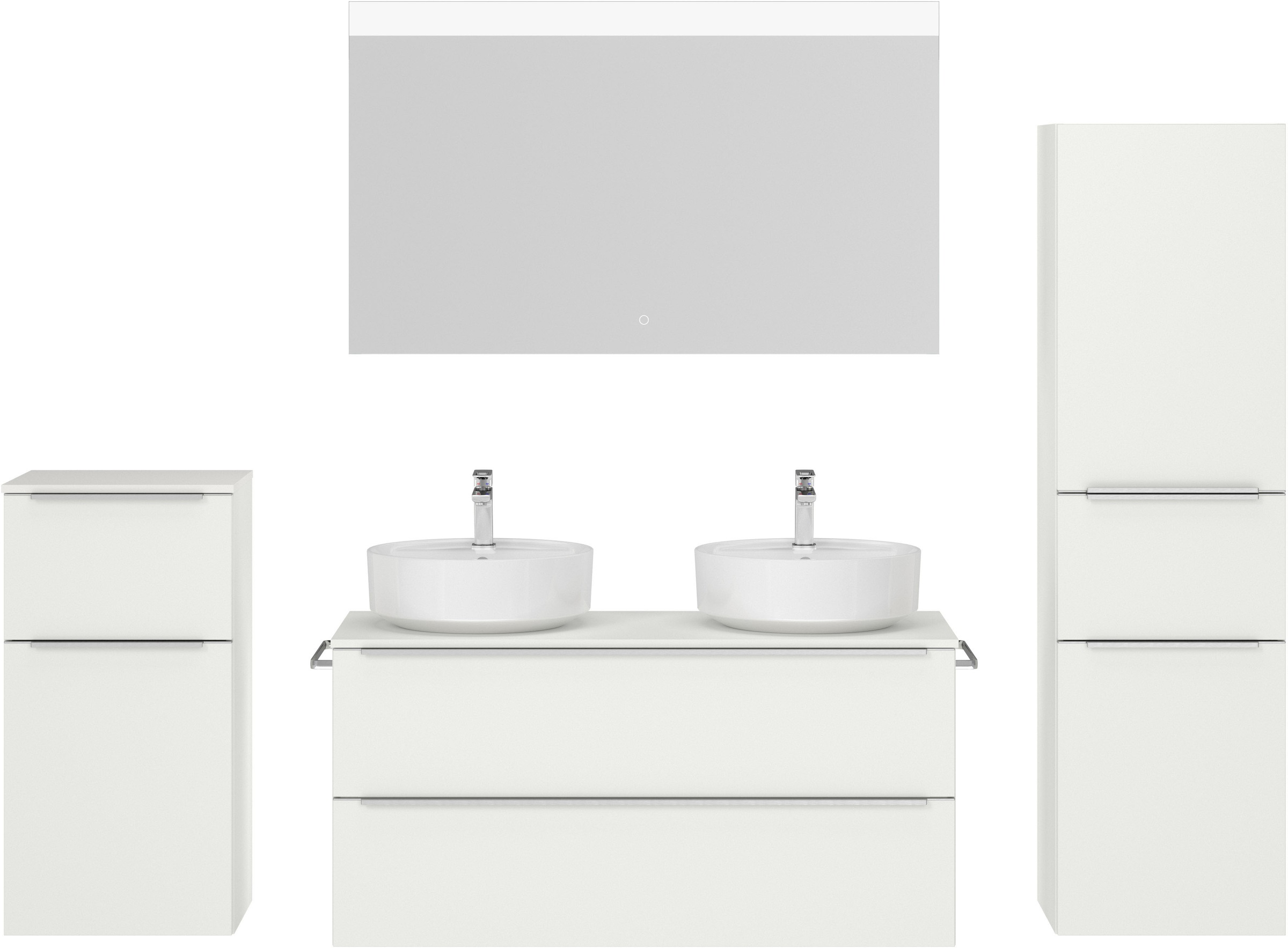 nobilia Badmöbel-Set "Alvene" vormontiert, mit Soft-Close, 4 Stk. tlg. günstig online kaufen