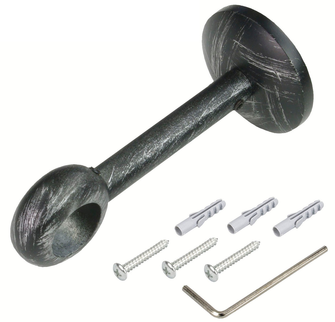 Liedeco Gardinenstangenhalter »Träger, Wandhalter 1-läufig "Esperanca" für 16 mm Stangen« Träger, Wandhalter