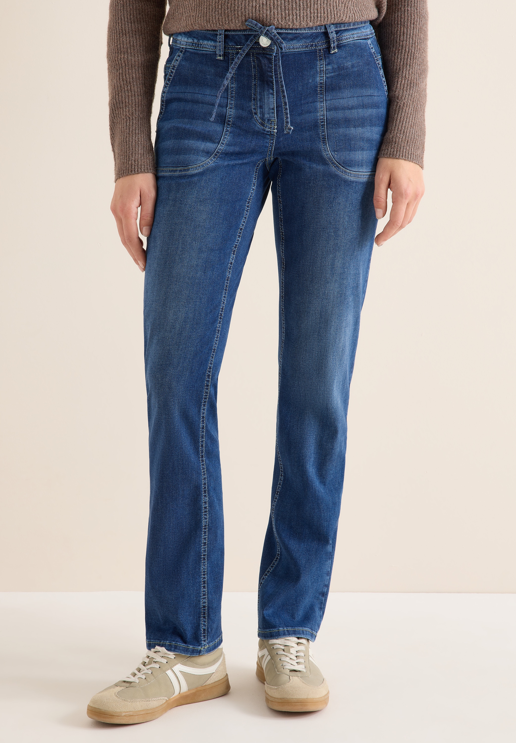 Cecil Comfort-fit-Jeans Middle Waist
