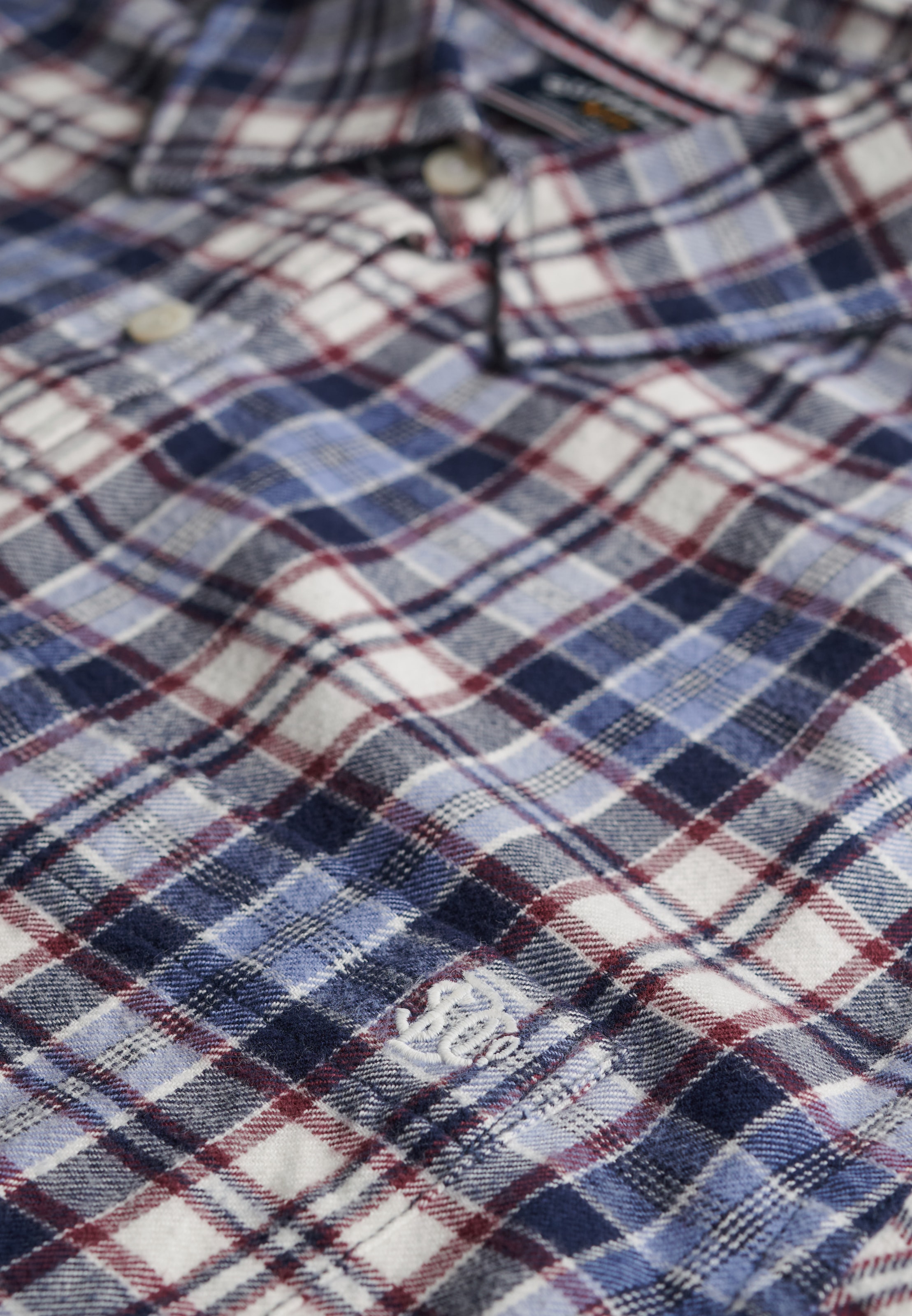 Superdry Karobluse »CHECK FLANNEL BOYFRIEND SHIRT«