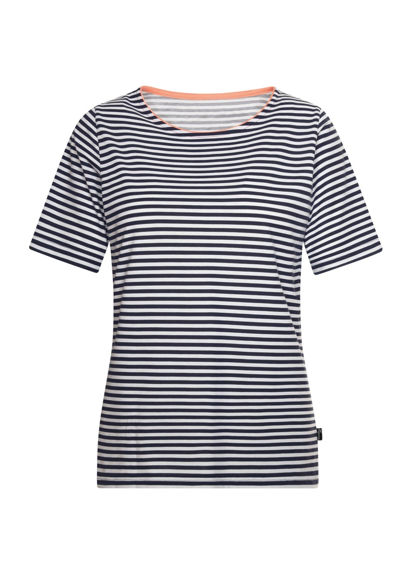 Trigema T-Shirt "TRIGEMA T-Shirt mit Streifenmuster" 1 Stk. tlg. günstig online kaufen