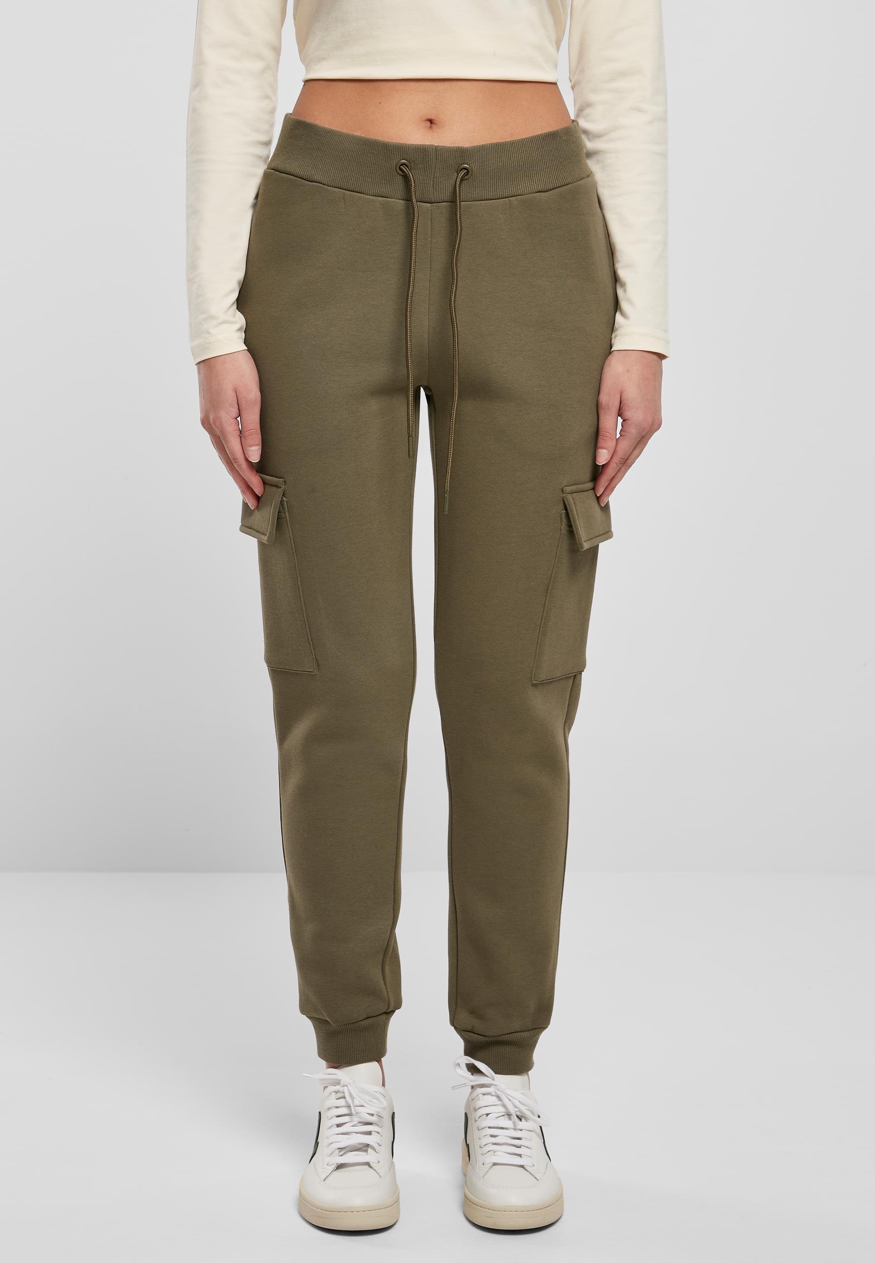 URBAN CLASSICS Stoffhose »Urban Classics Damen Ladies Cargo Sweat Pants«, (1 tlg.)