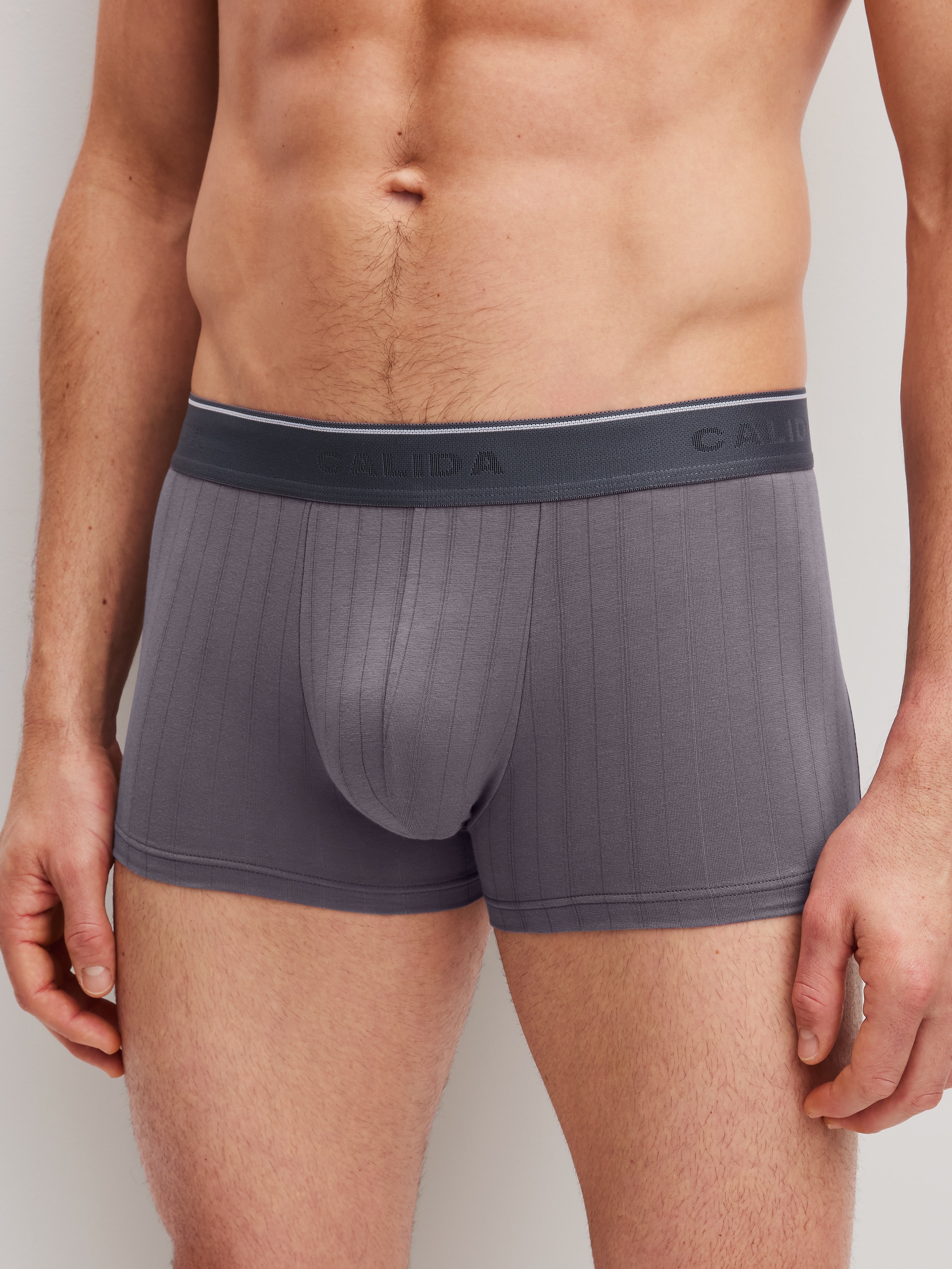 CALIDA Boxershorts "Pure & Style" maskulin, Nadelzug-Design, ohne Eingriff