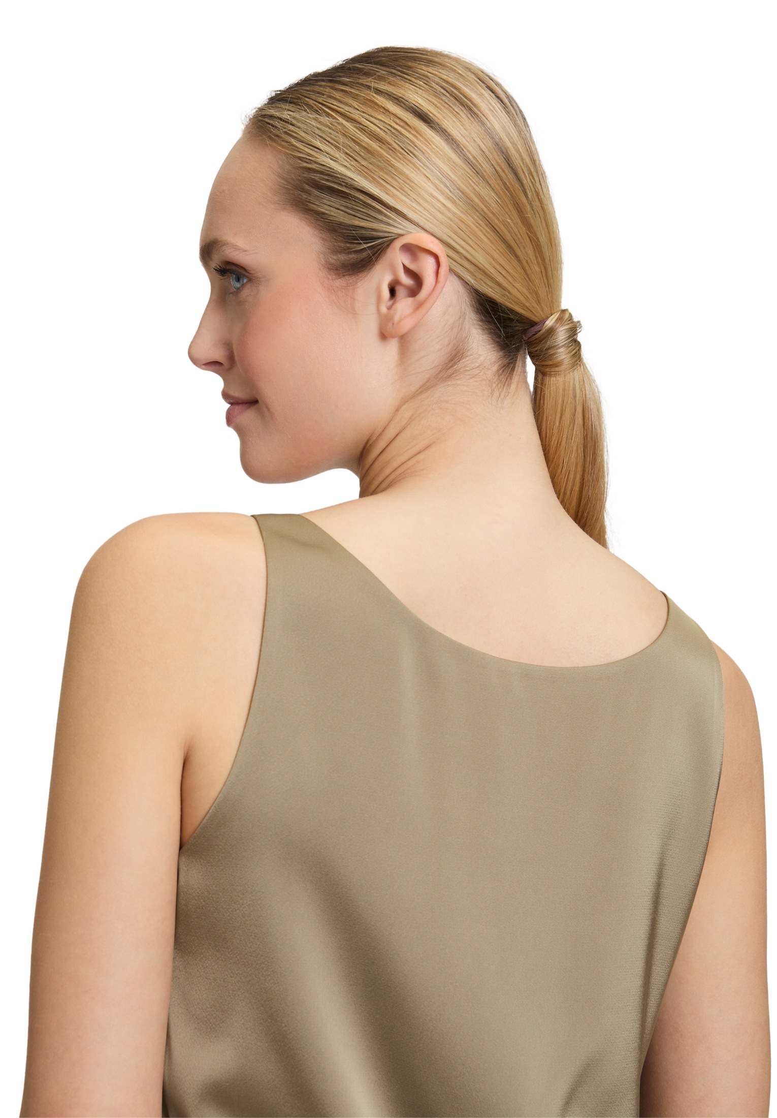 Vera Mont Satinbluse »Vera Mont Damen Satin-Bluse mit V-Ausschnitt«