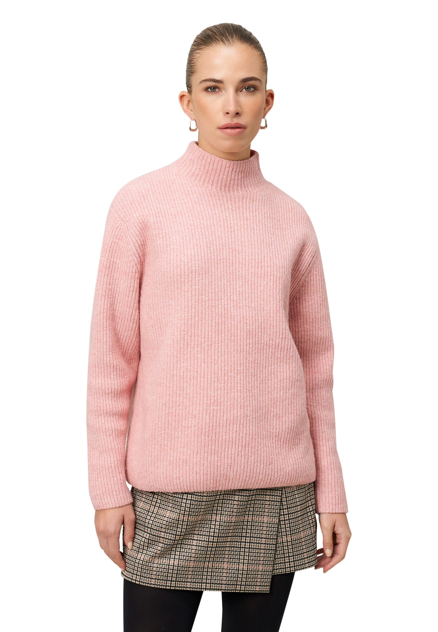 Zero Strickpullover "Damen mit Stehkragen" 1 Stk. Plain/ohne Details günstig online kaufen