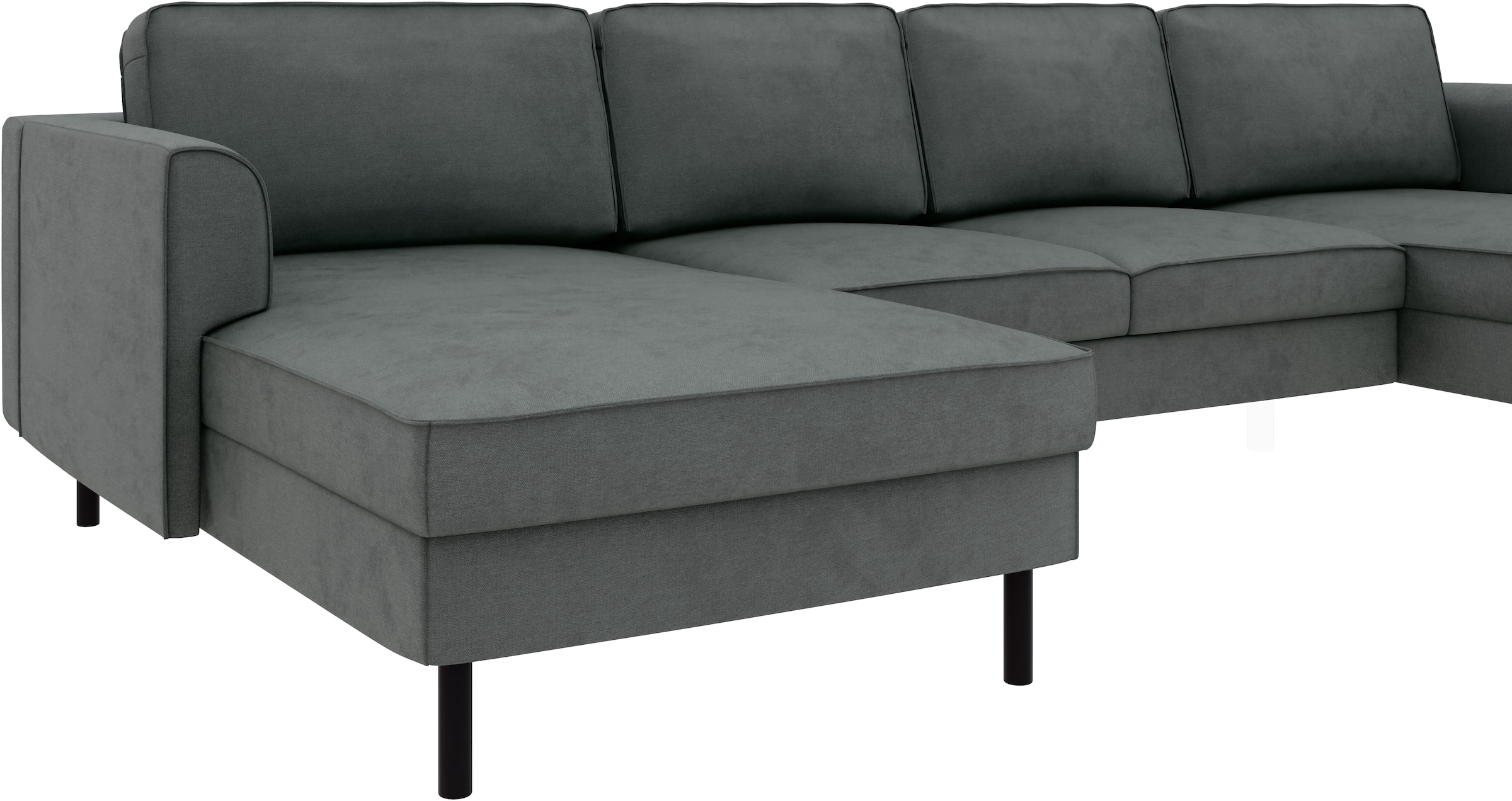 Home affaire Wohnlandschaft »Booster Couch wahlweise mit Schlaffunktion und Bettkasten-auch in Cord«, Sofa in U-Form, Breite 305 cm