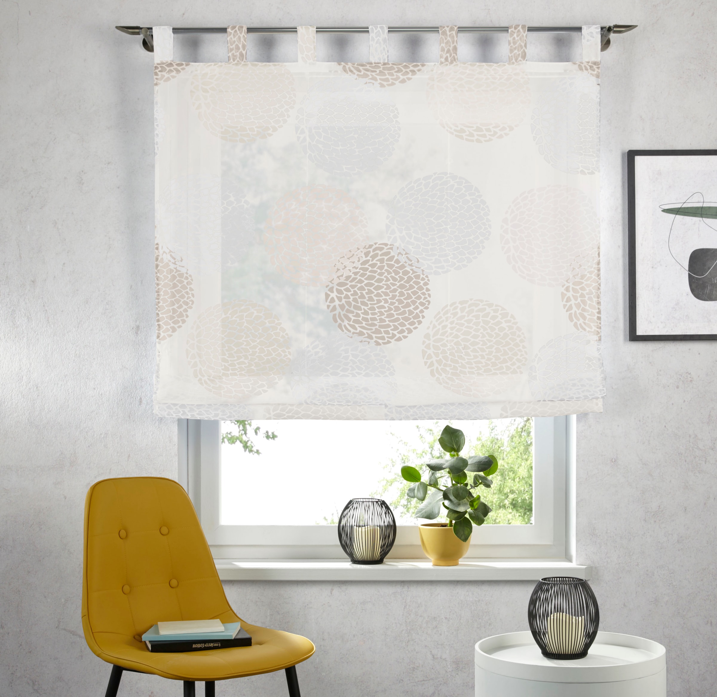 OTTO home Raffrollo "Belem" mit Schlaufen Transparent, Voile, Polyester günstig online kaufen