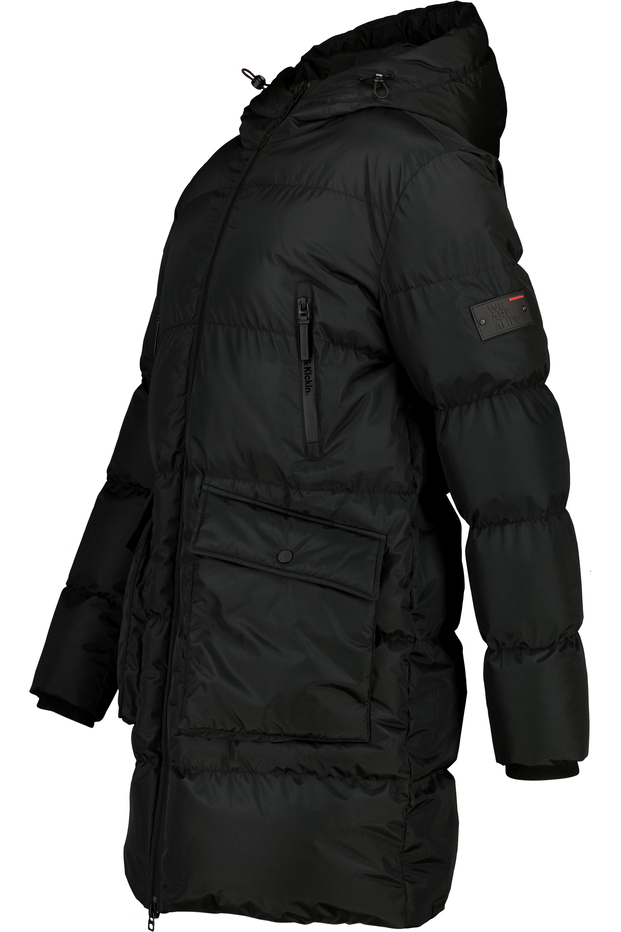Alife & Kickin Steppjacke »Herren NinoAK A«, mit Kapuze, lange Jacke mit gefütterter Kapuze und bequemer Schnittform