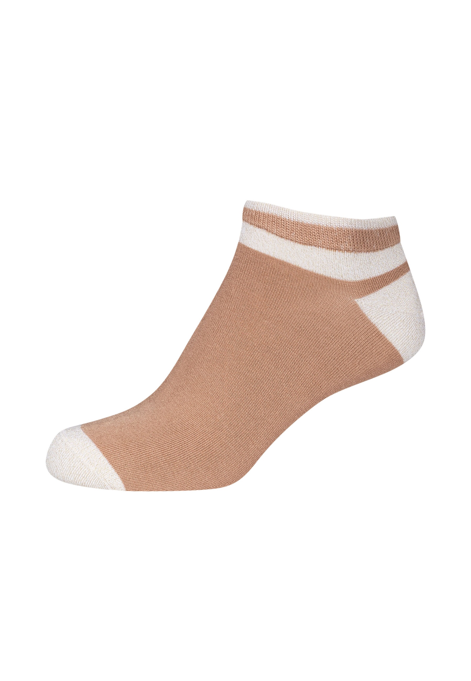 Camano Sneakersocken »Sneakersocken silky touch lurex 4er Pack« 4er Pack Seidige Qualität mit weichem Tragegefühl , Dezente Lurex-Details