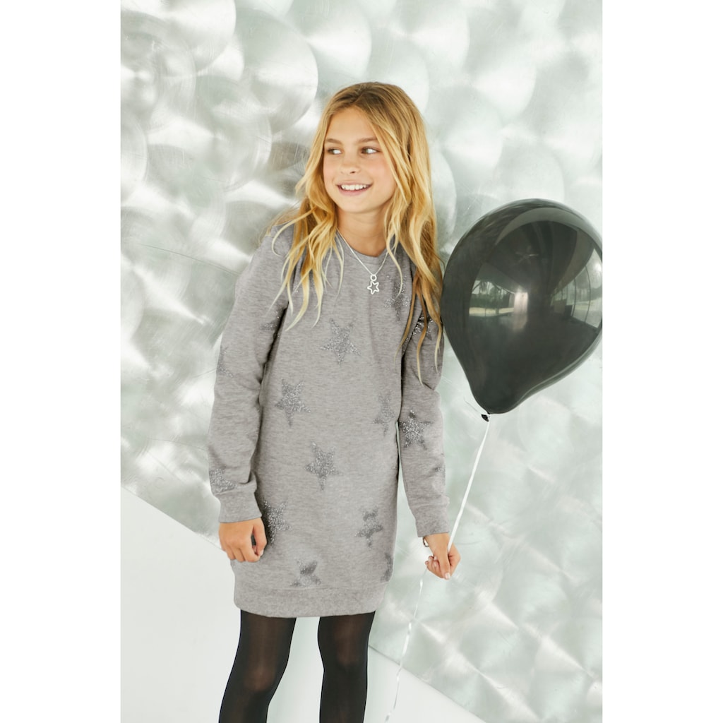 KIDSWORLD Sweatkleid »Sterne-Allover Kleid«