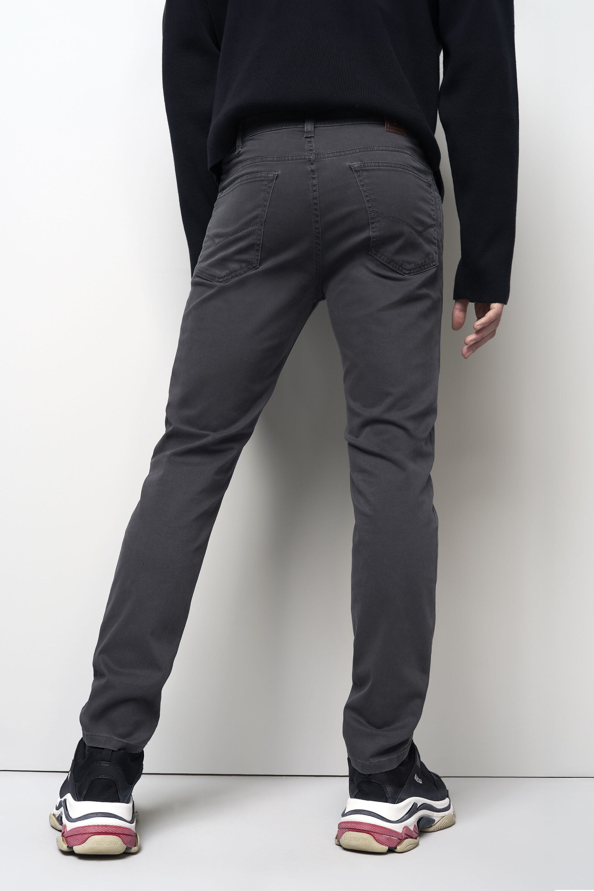 MEYER M5 Five Pocket Chino Gray 32 2