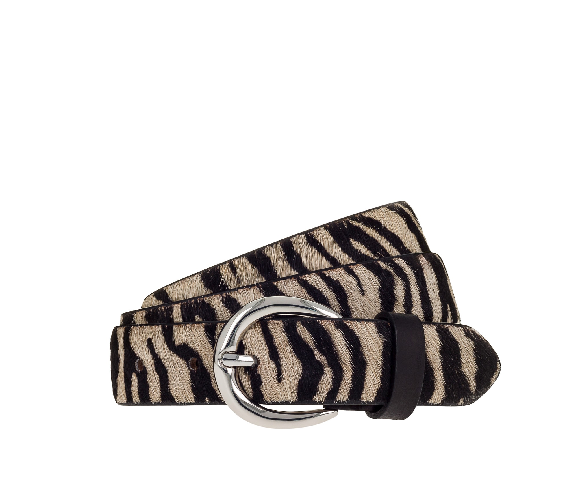 Tamaris Ledergürtel »"Elsa Silver"« Fell-Optik