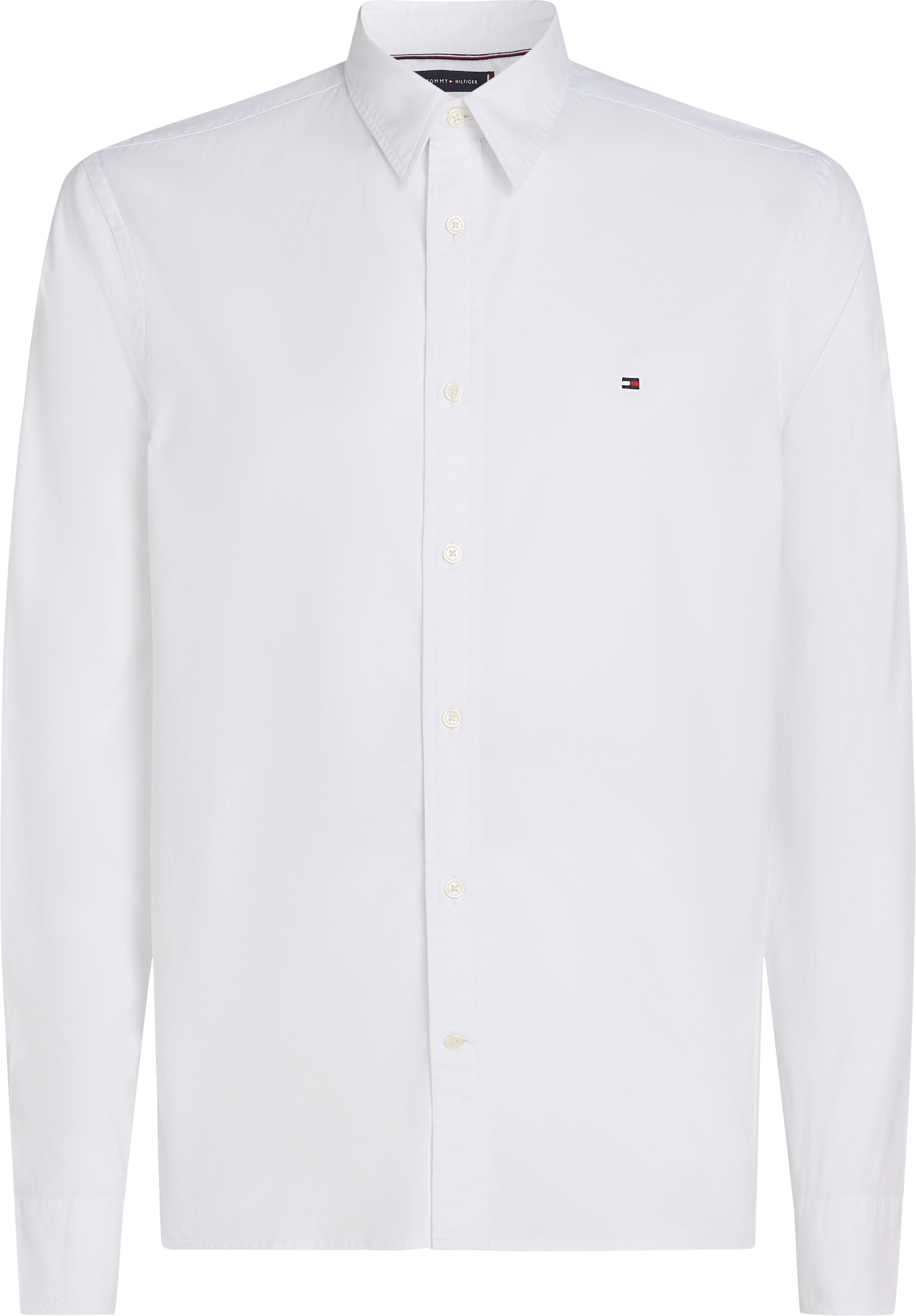 Tommy Hilfiger Businesshemd »FLEX POPLIN KENT COLLAR SF SHIRT«, mit Logostickerei