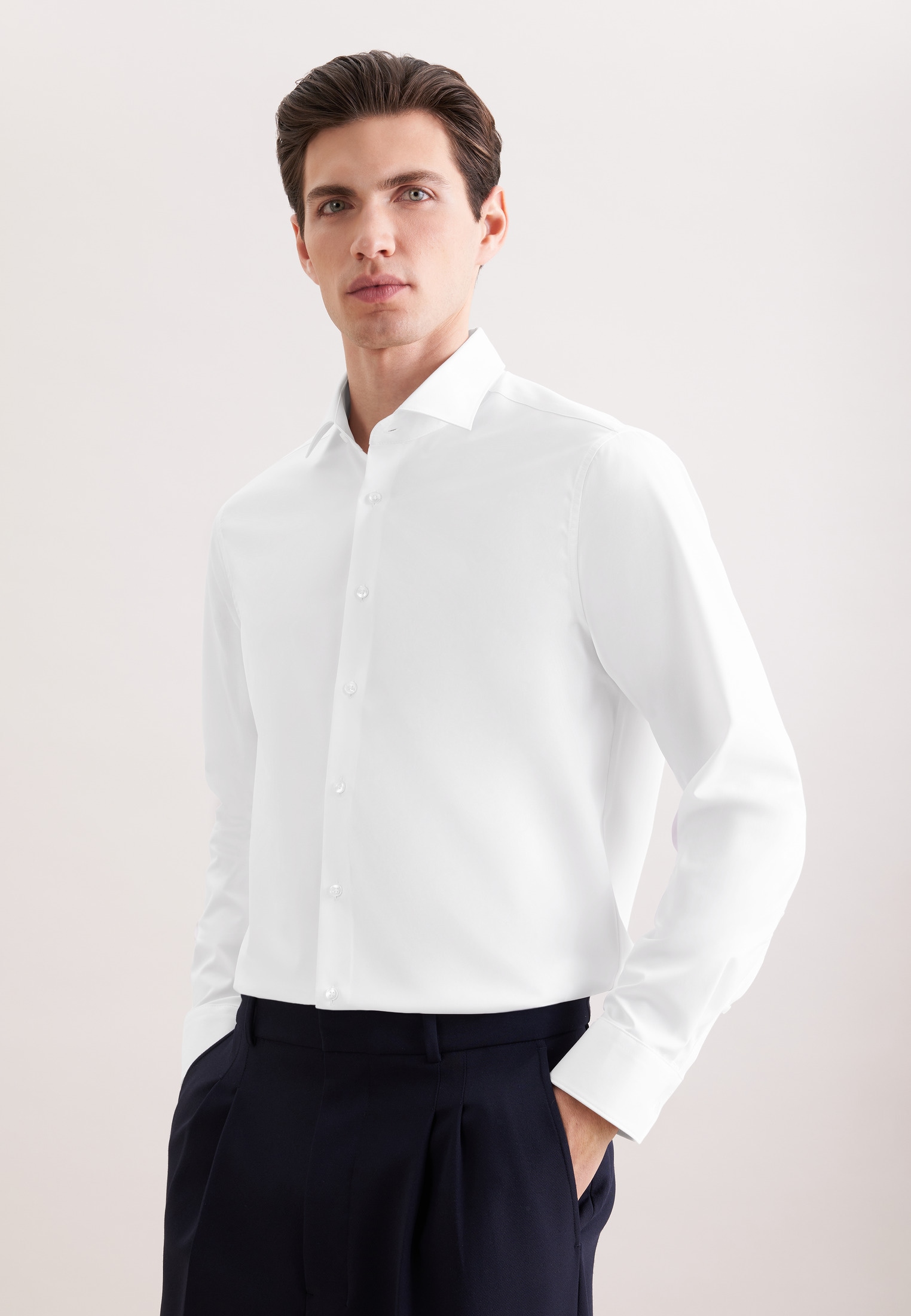 seidensticker Businesshemd "Schwarze Rose" Regular 1/1 Kentkragen Uni günstig online kaufen