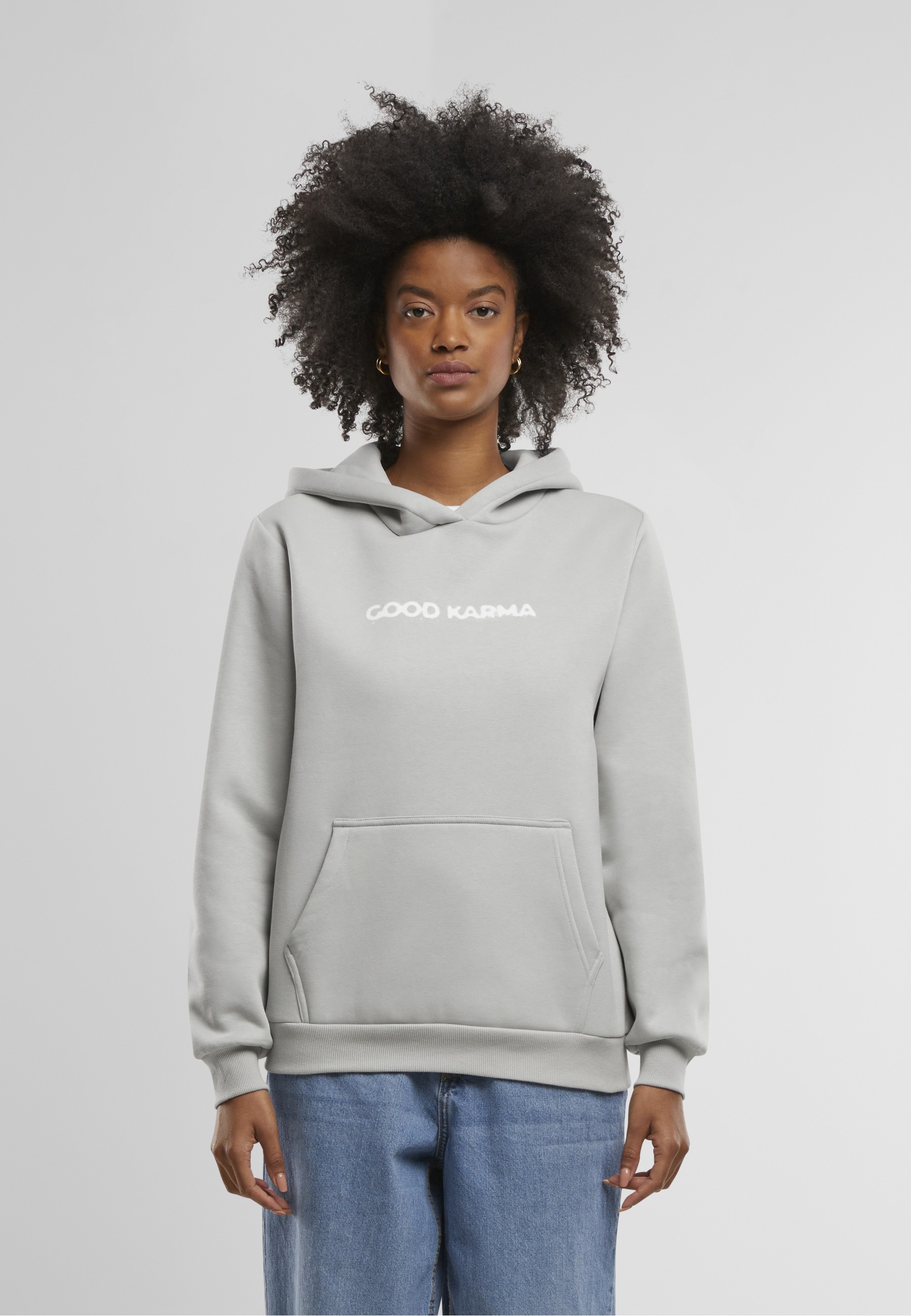 Miss Tee Kapuzensweatshirt »Miss Tee Karma Butterfly Ladies Fluffy Hoody«
