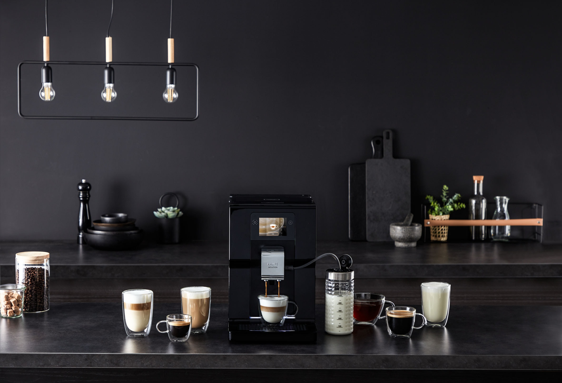 Krups Kaffeevollautomat Preference«, BAUR | Lichtsystem, inkl. intuitives OTC-System Getränke, 11 »EA8738 Milchbehälter, Intuition