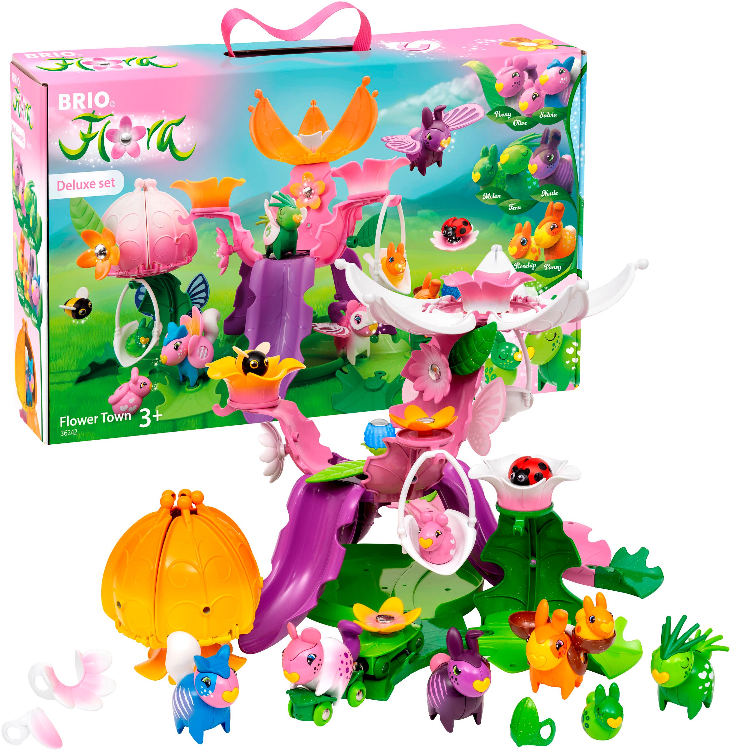 BRIO® Spielwelt »BRIO Flora, Blumenstadt Deluxe Set (36242)«, (47 tlg.)