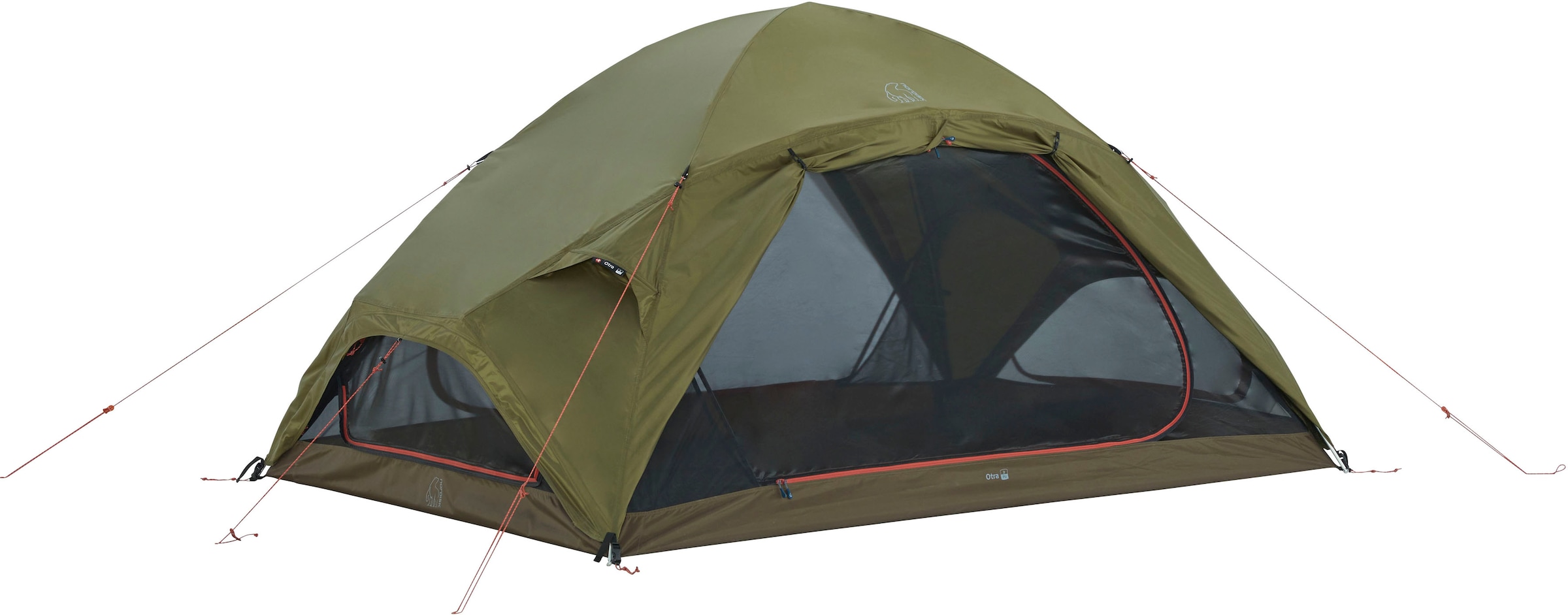 Nordisk Geodätzelt »Otra 2 PU Tent Dark Olive«, 2 St. Personen, (Packung, 1 tlg.)