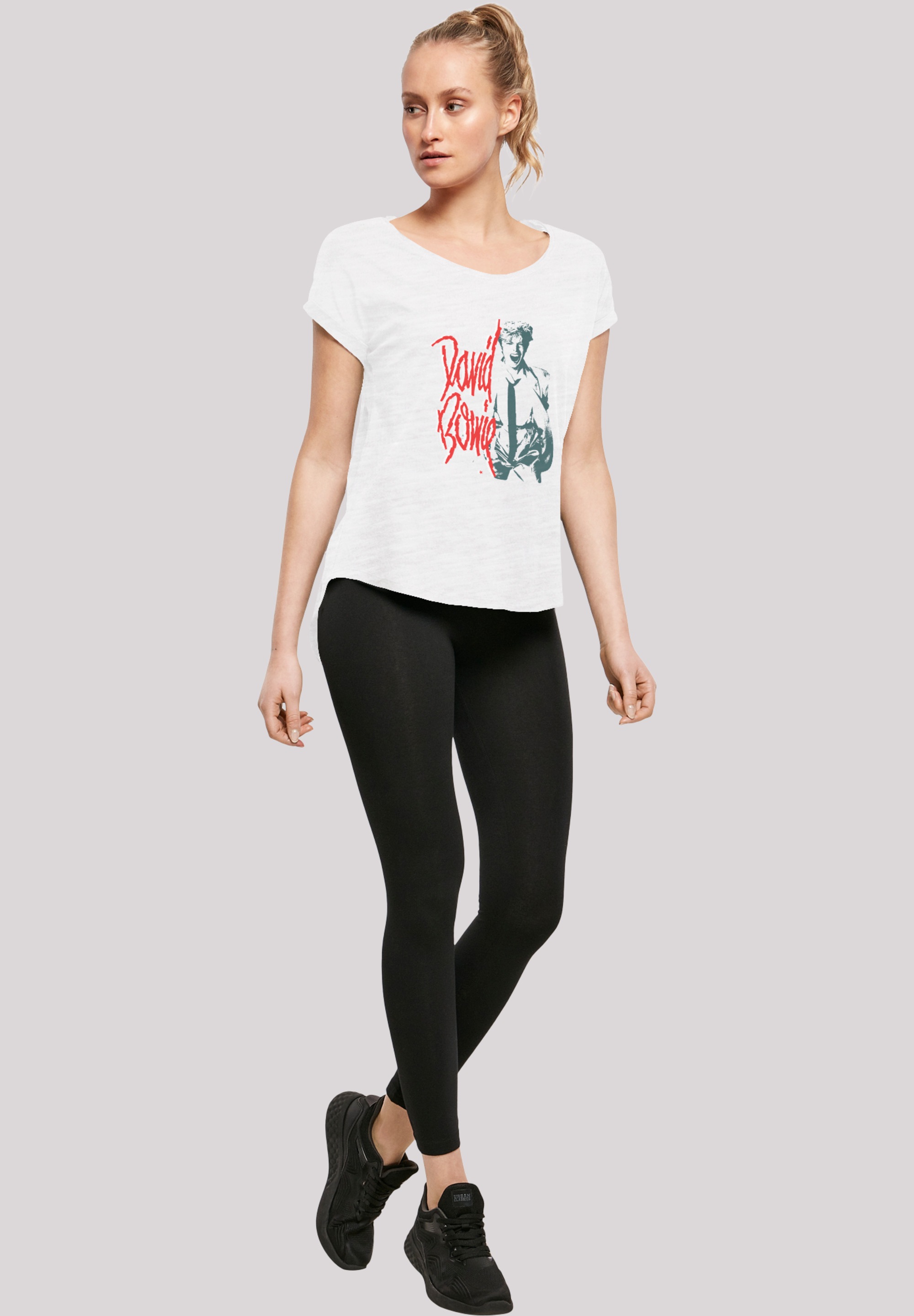 F4NT4STIC T-Shirt »David Bowie Mono Shout«, Print
