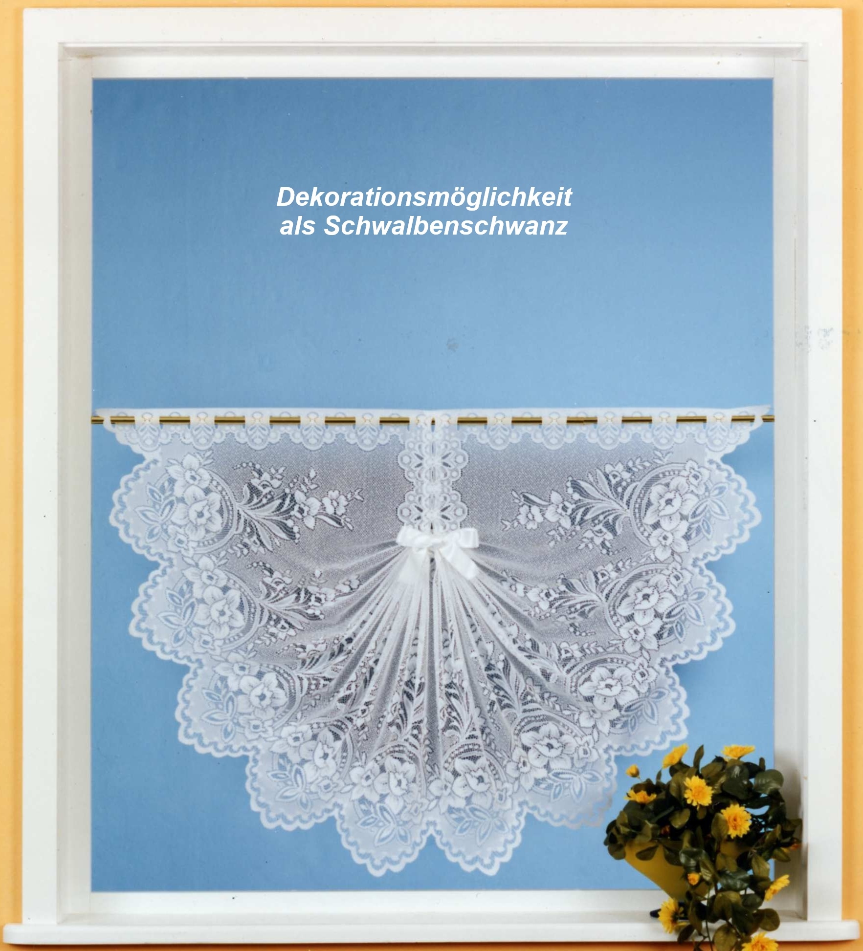 Weckbrodt Scheibengardine »Ella«, (1 St.), Bistro, Gardine, Store, floral
