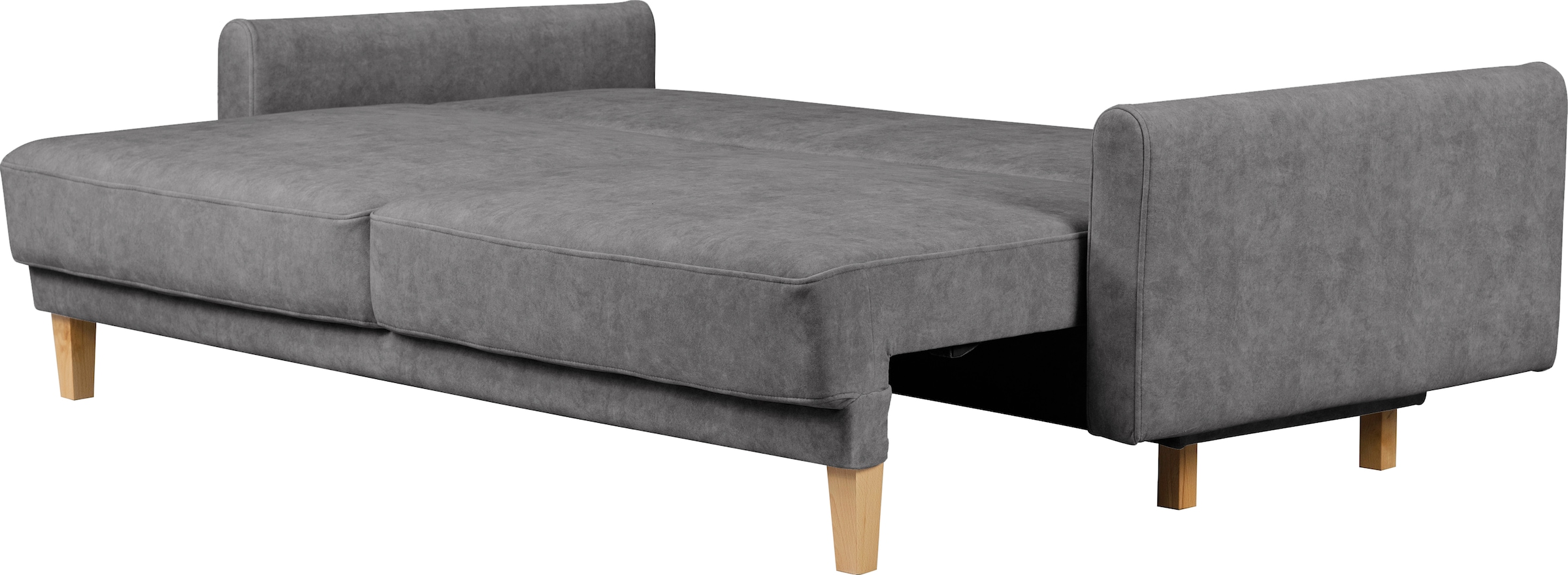 Home affaire 3-Sitzer »TRIPLO optionale Schlafsofa mit Bettkasten, Maße B/T/H: 215/100/89 cm«, Wahlweise Bettfunktion - Liegefläche 145x191 cm, Rücken-, Zierkissen