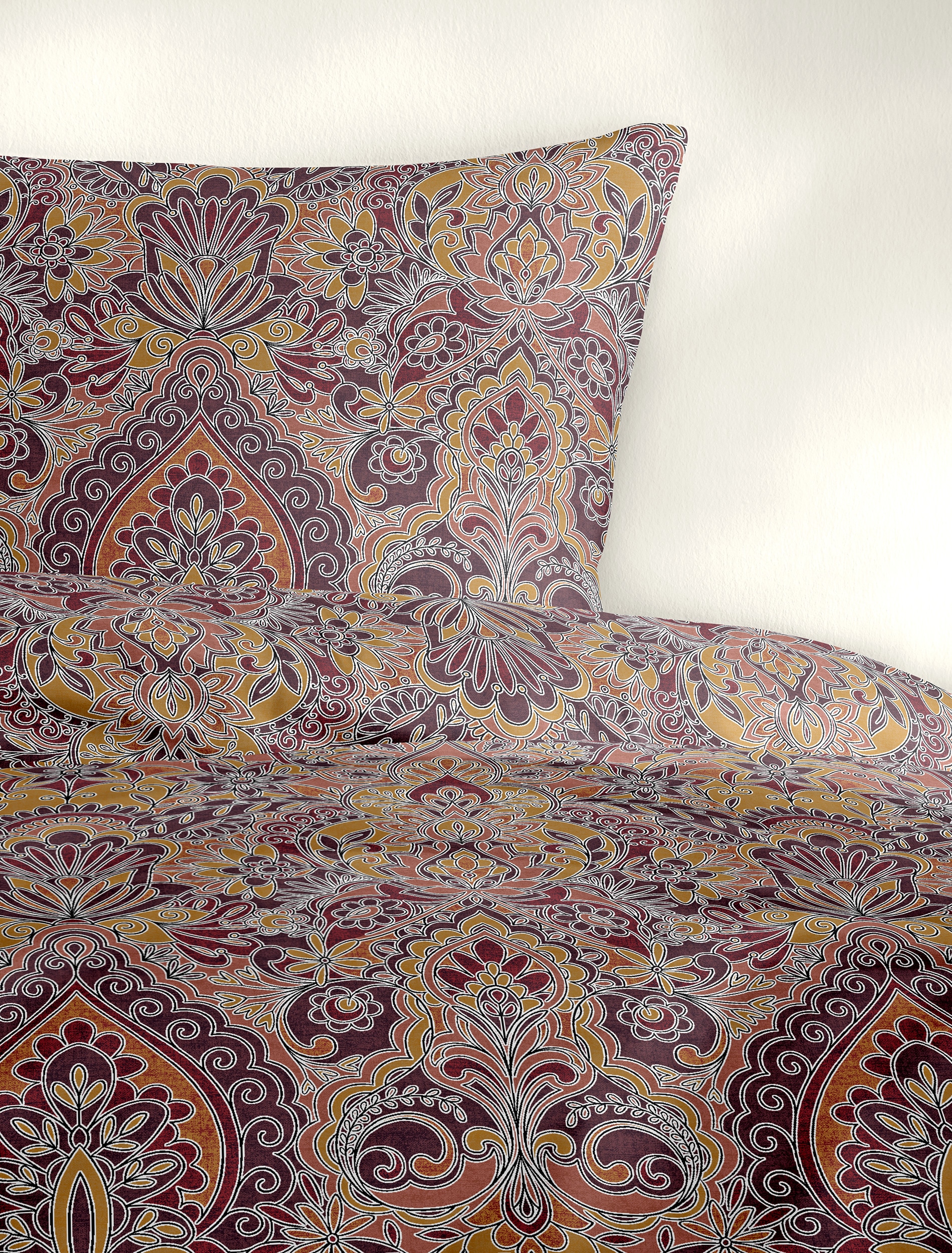 BIERBAUM Bettwäsche »3846« 2 Stk. tlg. Biber, 100 % Baumwolle, pflegeleicht, kuschelig weich