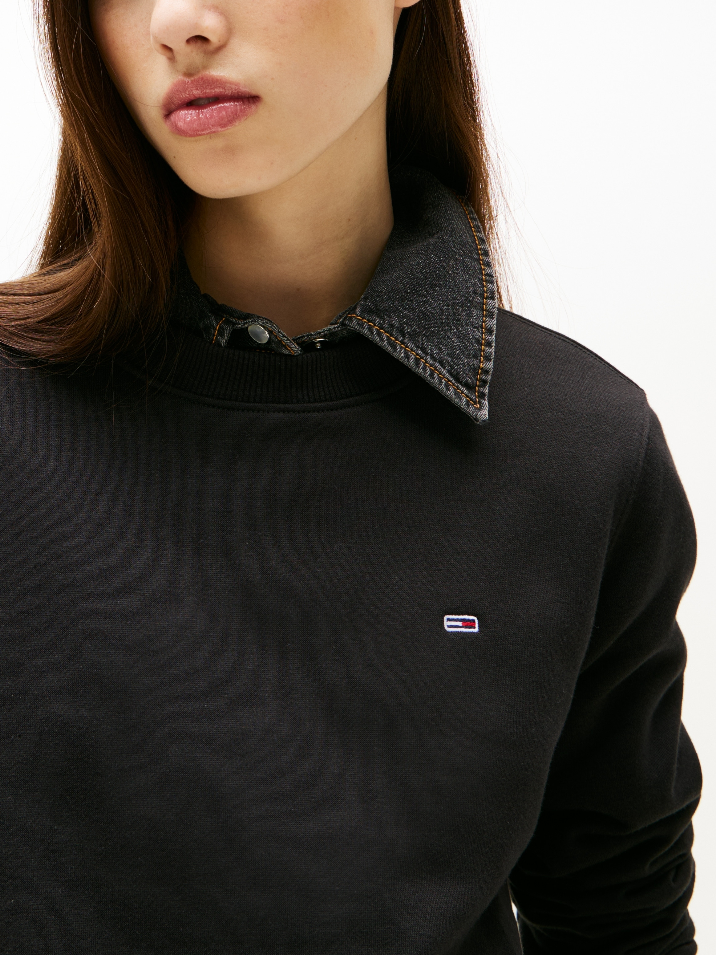 Tommy Jeans Sweatshirt »TJW REG S FLAG CREW«, mit Logostickerei