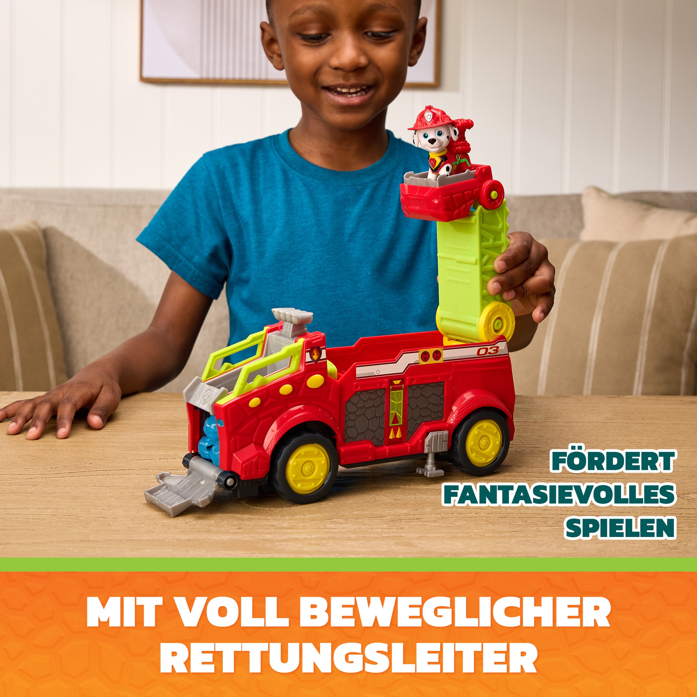 Spin Master Spielzeug-Auto »PAW Patrol: Der Dino Film, Marshalls Dino-Rettungs-Feuerwehrauto«