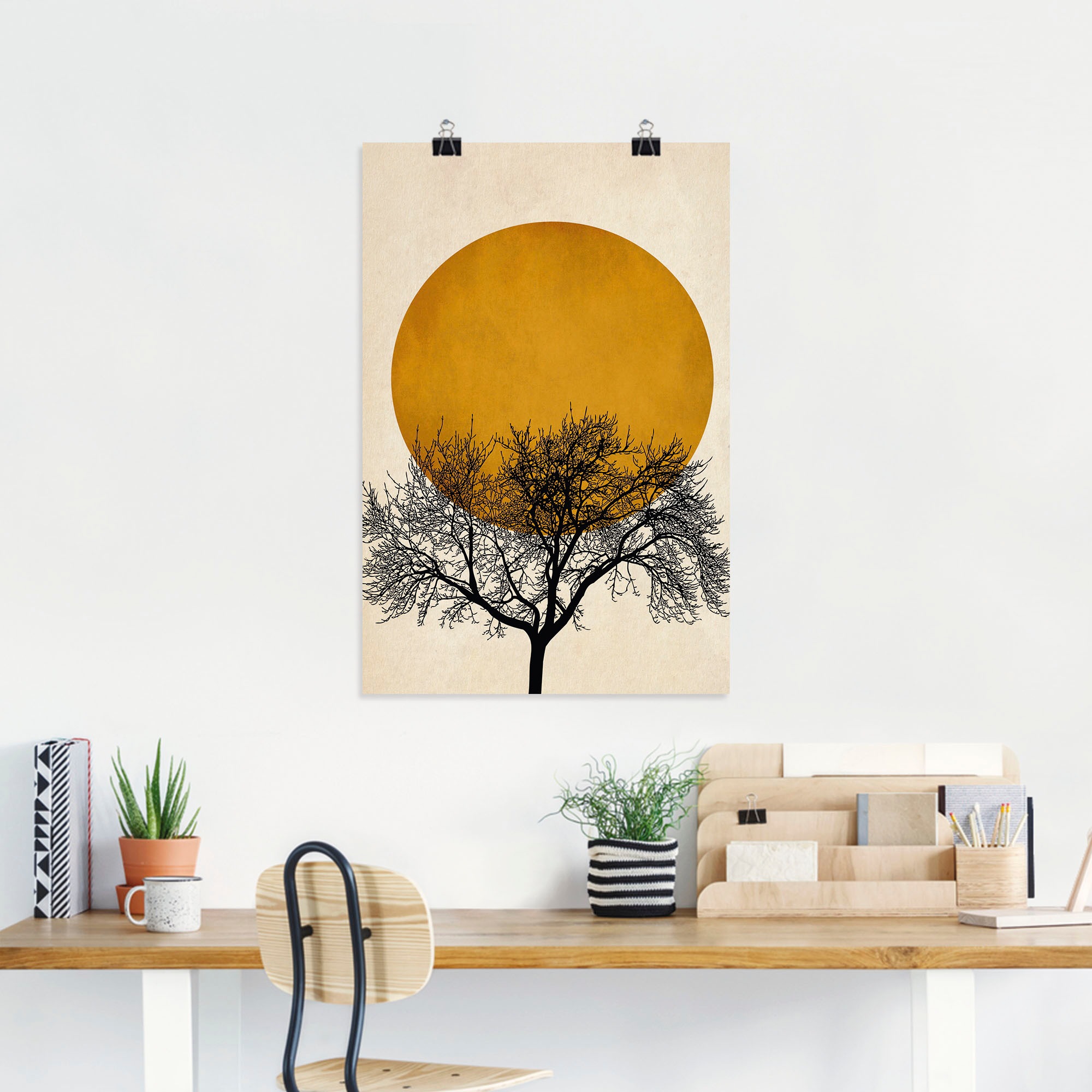 Artland Wandbild "Wintermorgen" Baumbilder 1 Stk. tlg. als Leinwandbild, Po günstig online kaufen